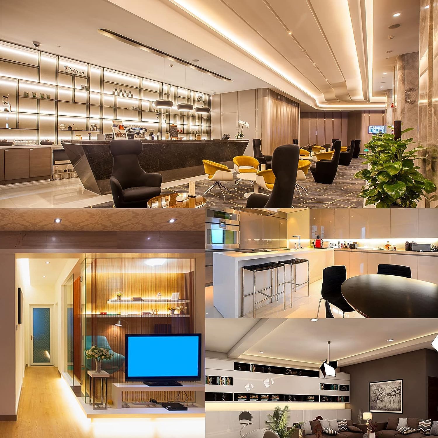 Berixdeep Striscia LED COB 15 Metri Bianco Caldo - immagine 7