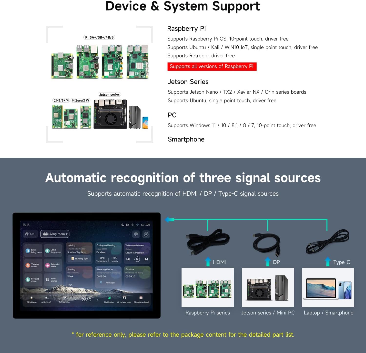 Waveshare 14inch 2K Capacitive Touch IPS Display Panel - immagine 4