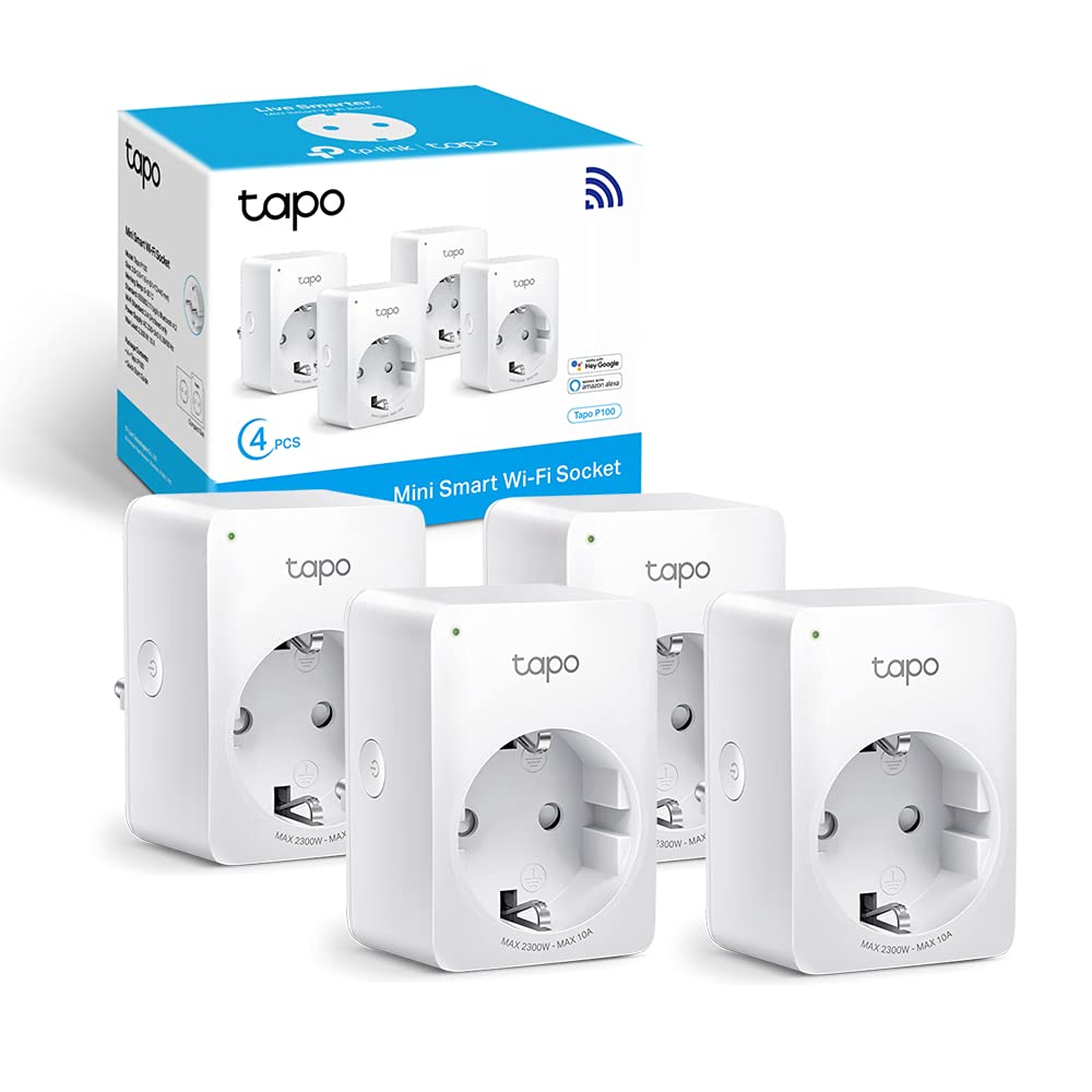 TP-Link Tapo P100 - Presa Intelligente WiFi (4 pezzi)