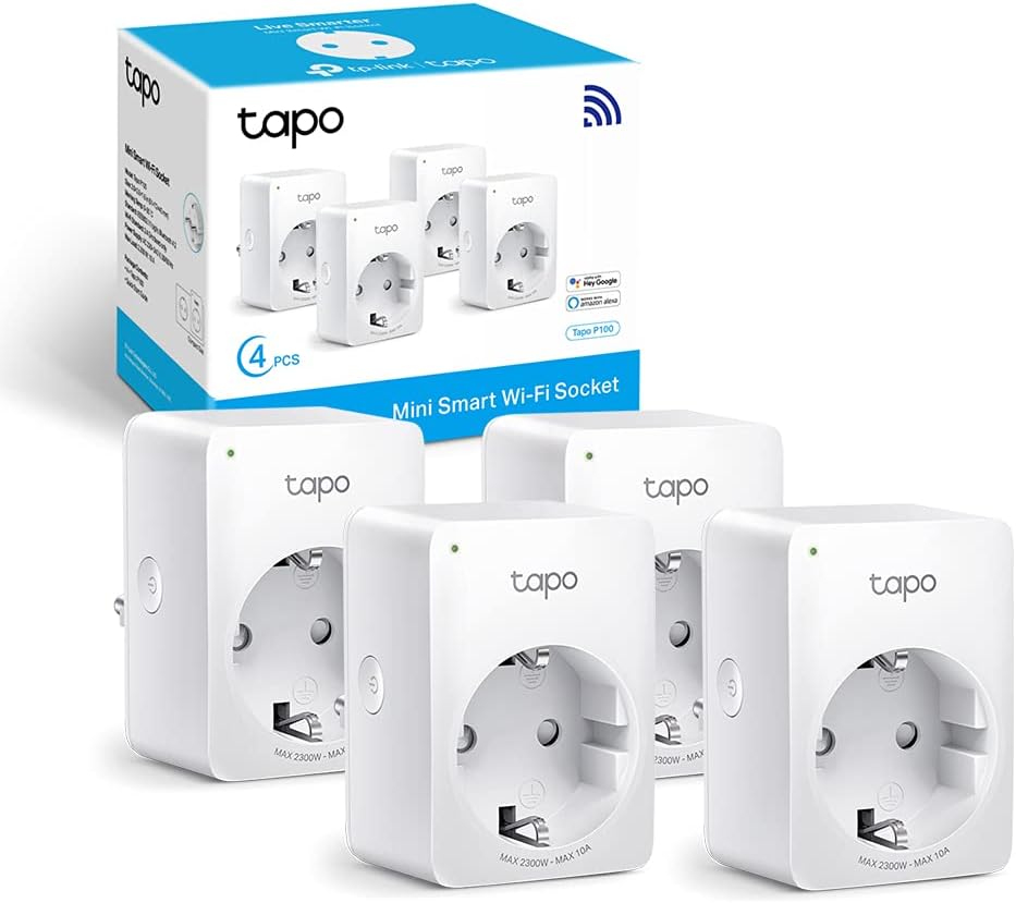 TP-Link Tapo P100 - Presa Intelligente WiFi (4 pezzi) - immagine 1