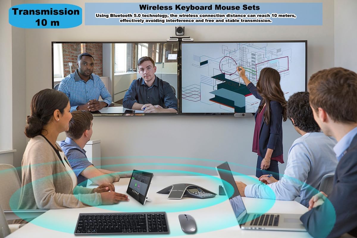 Set Tastiera e Mouse Wireless Ricaricabile - immagine 3