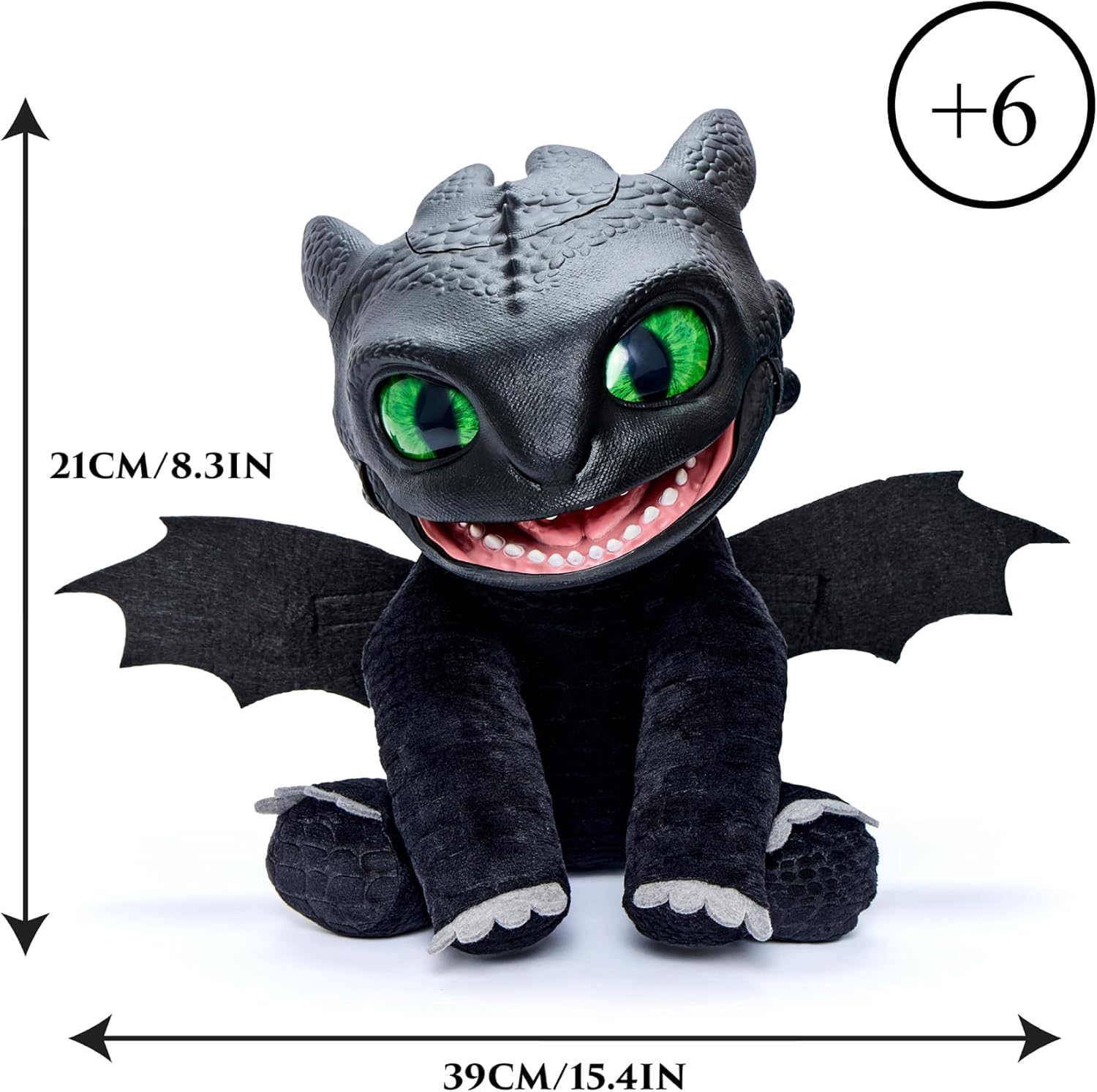 Puppetronic Real FX Toothless - Peluche Elettronico 30cm - immagine 2