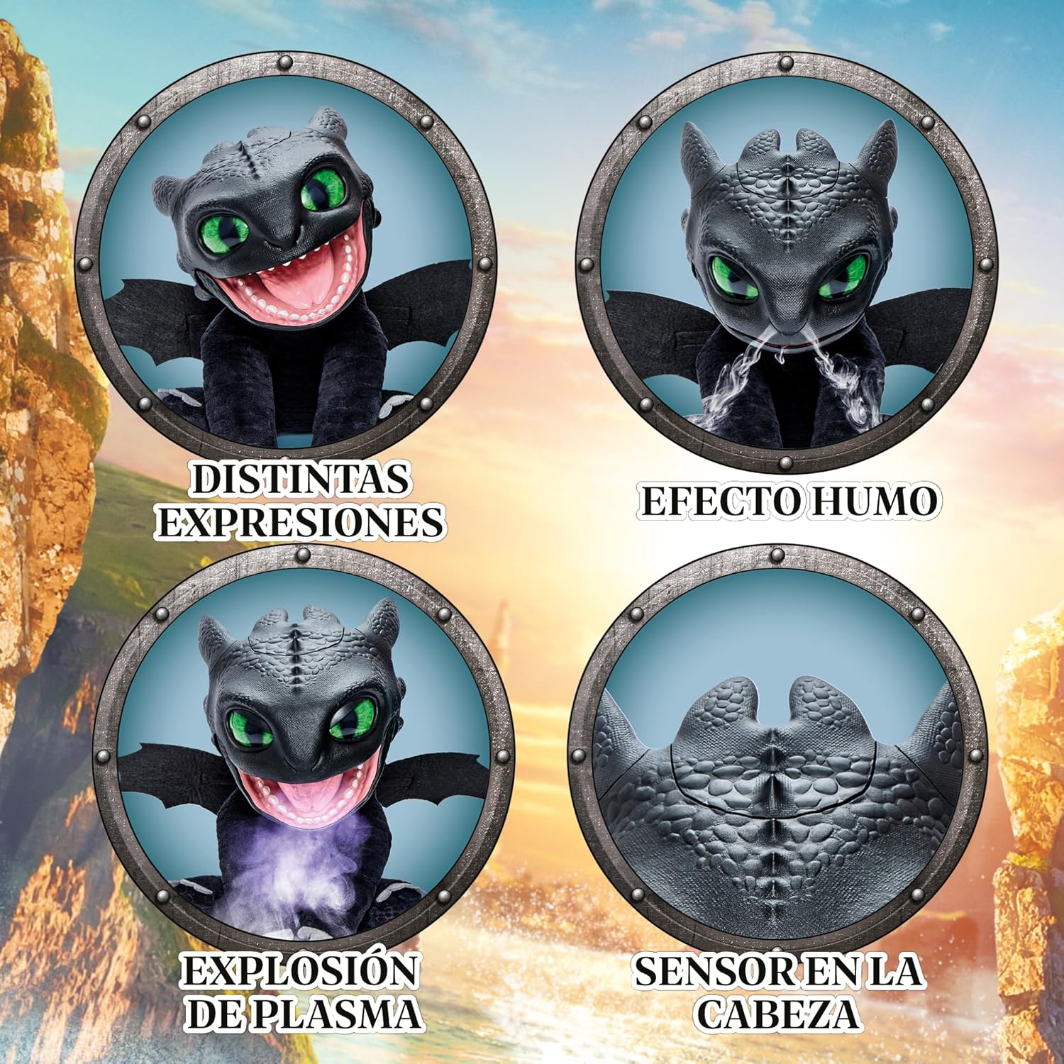 Puppetronic Real FX Toothless - Peluche Elettronico 30cm - immagine 6