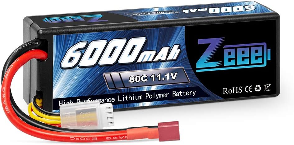 Zeee 3S Lipo Batteria 11.1V 80C 6000mAh Hardcase - immagine 1