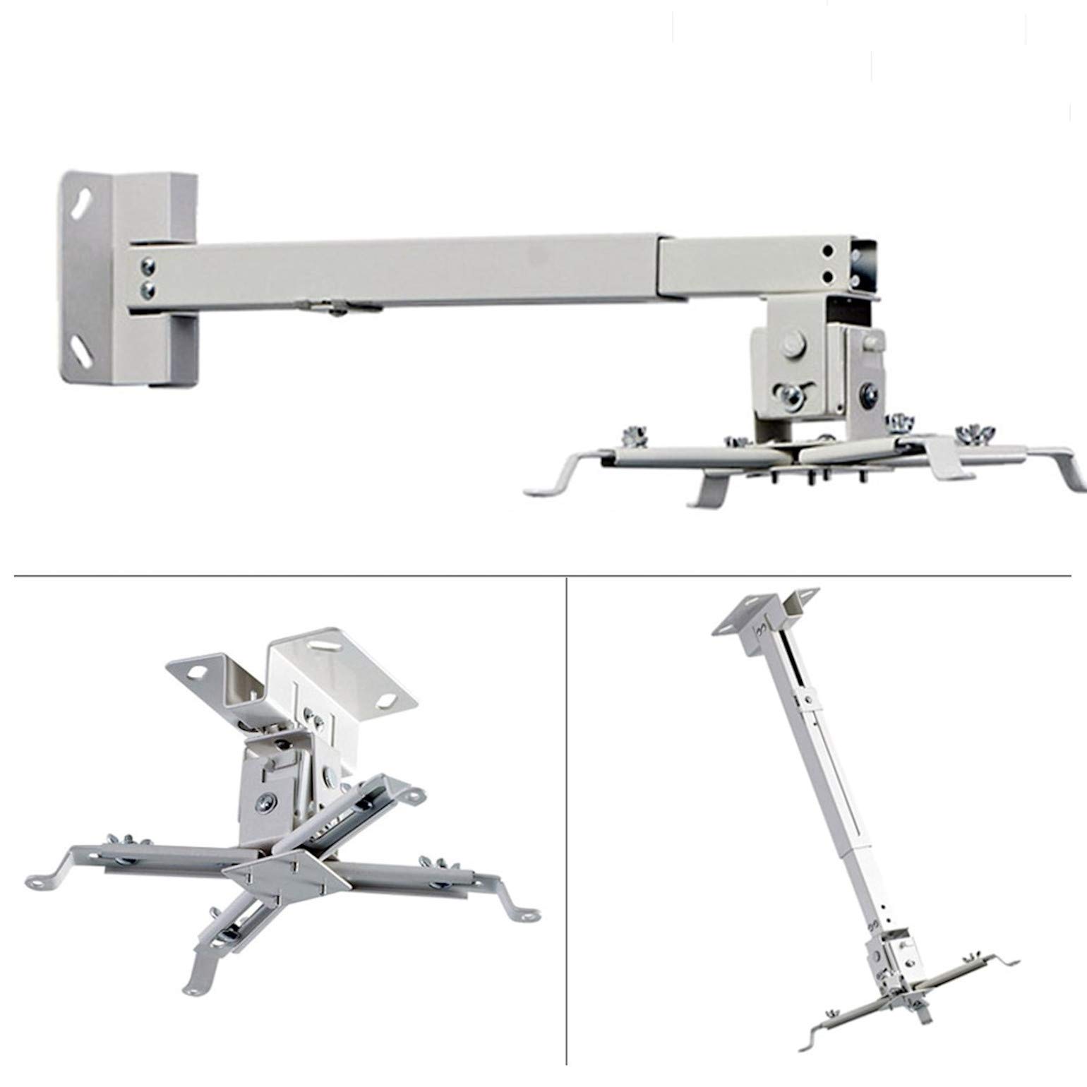 Supporto a soffitto per proiettore, colore: bianco