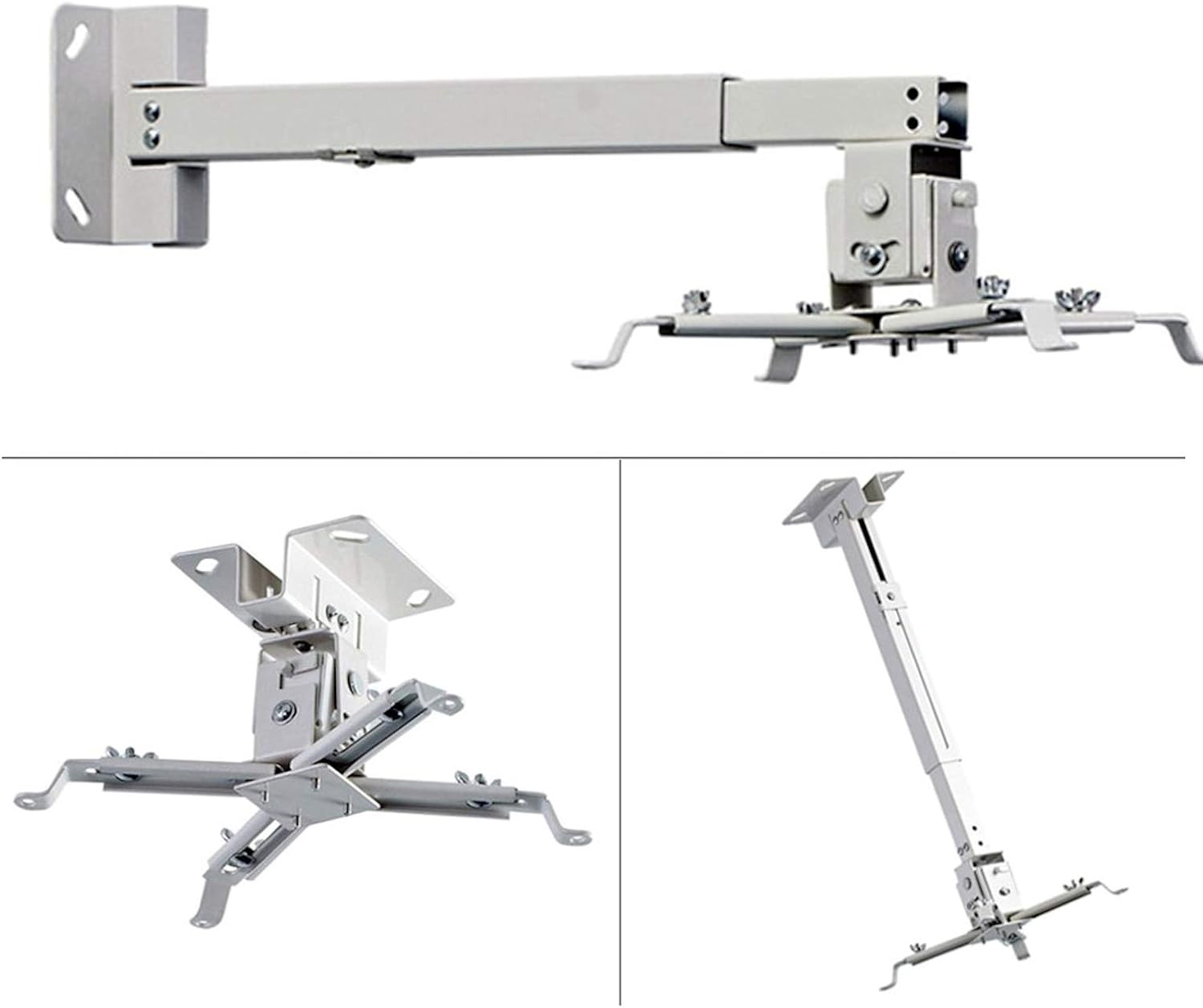 Supporto a soffitto per proiettore, colore: bianco - immagine 1