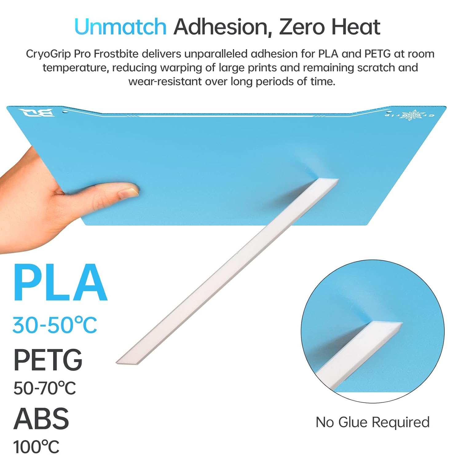 BIQU CryoGrip Pro Frostbite Panda Build Plate 235x235mm - immagine 2