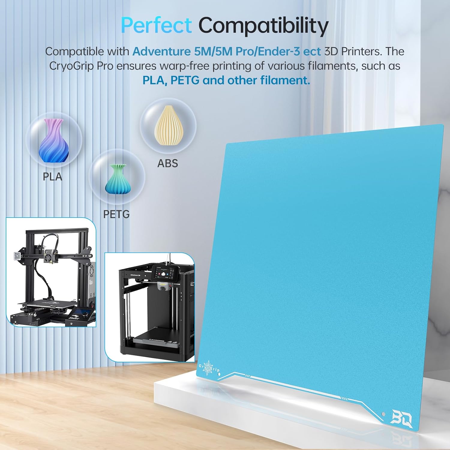 BIQU CryoGrip Pro Frostbite Panda Build Plate 235x235mm - immagine 4