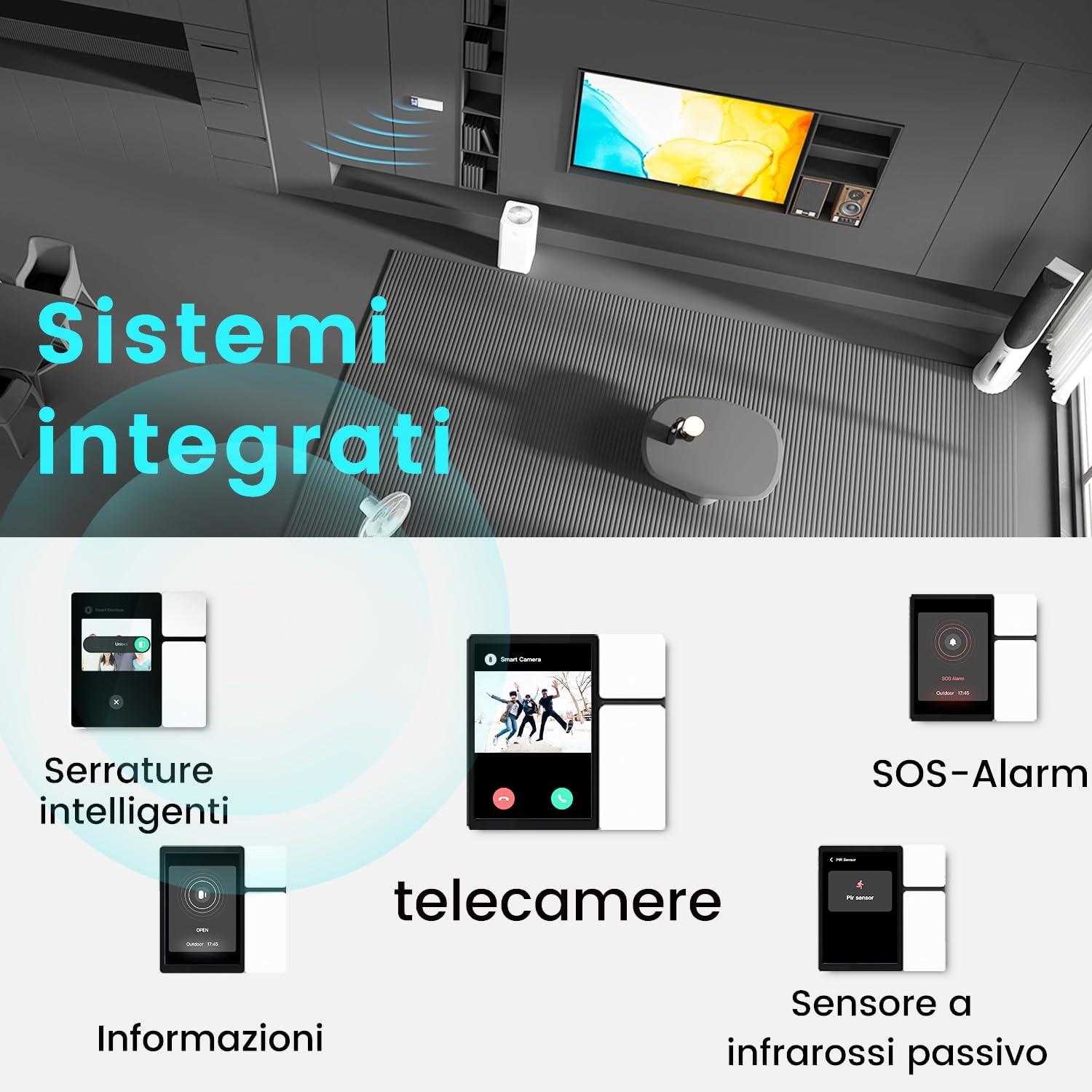 TONGOU WLAN Switch Smart Life Control Panel 3,5 pollici, compatibile con Alexa - immagine 6