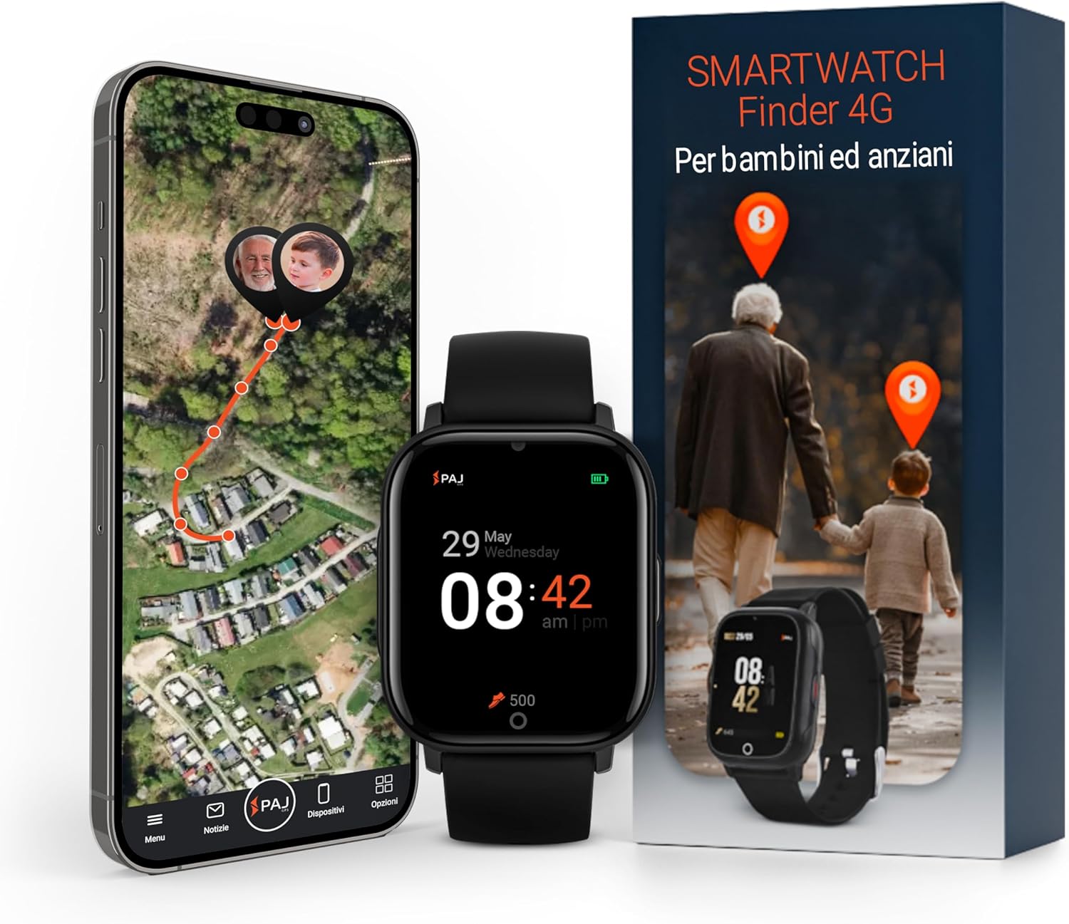 PAJ Smartwatch 4G con GPS per Bambini e Anziani - immagine 1