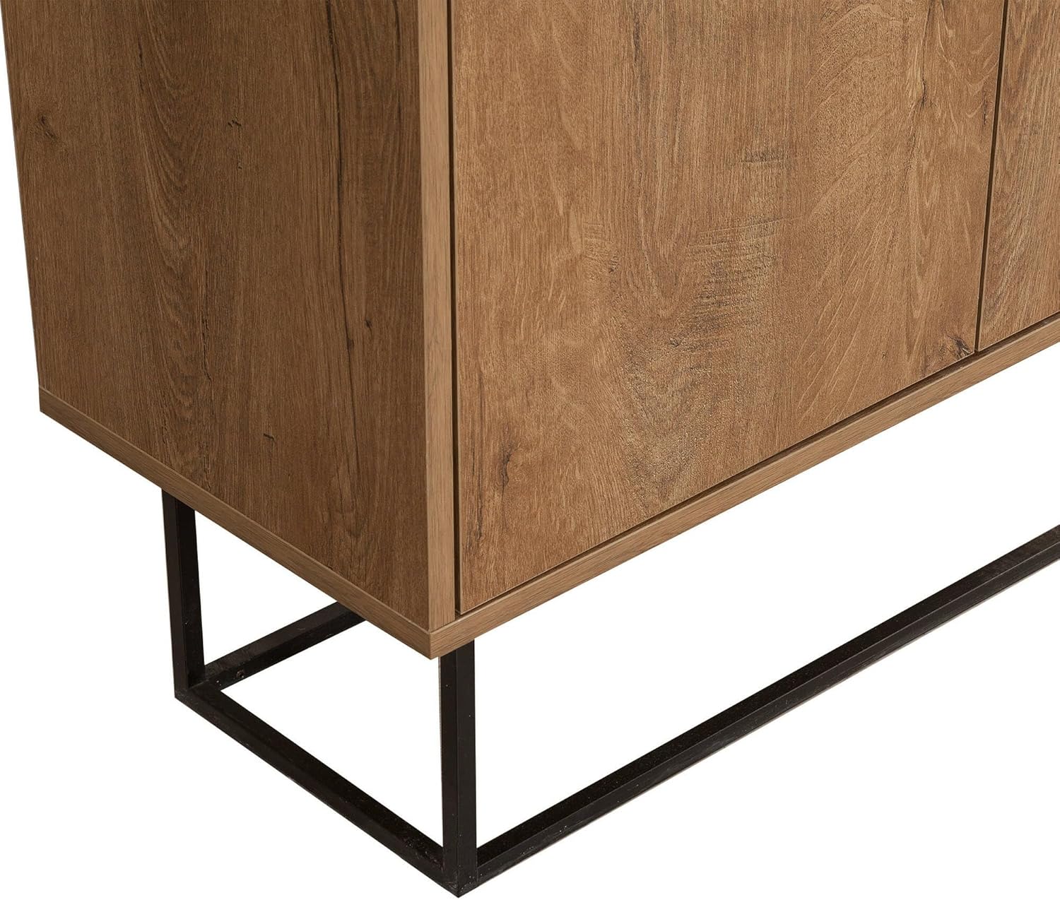 Dmora Consolle Alnitah Noce e Nero 90x36h72cm - immagine 7