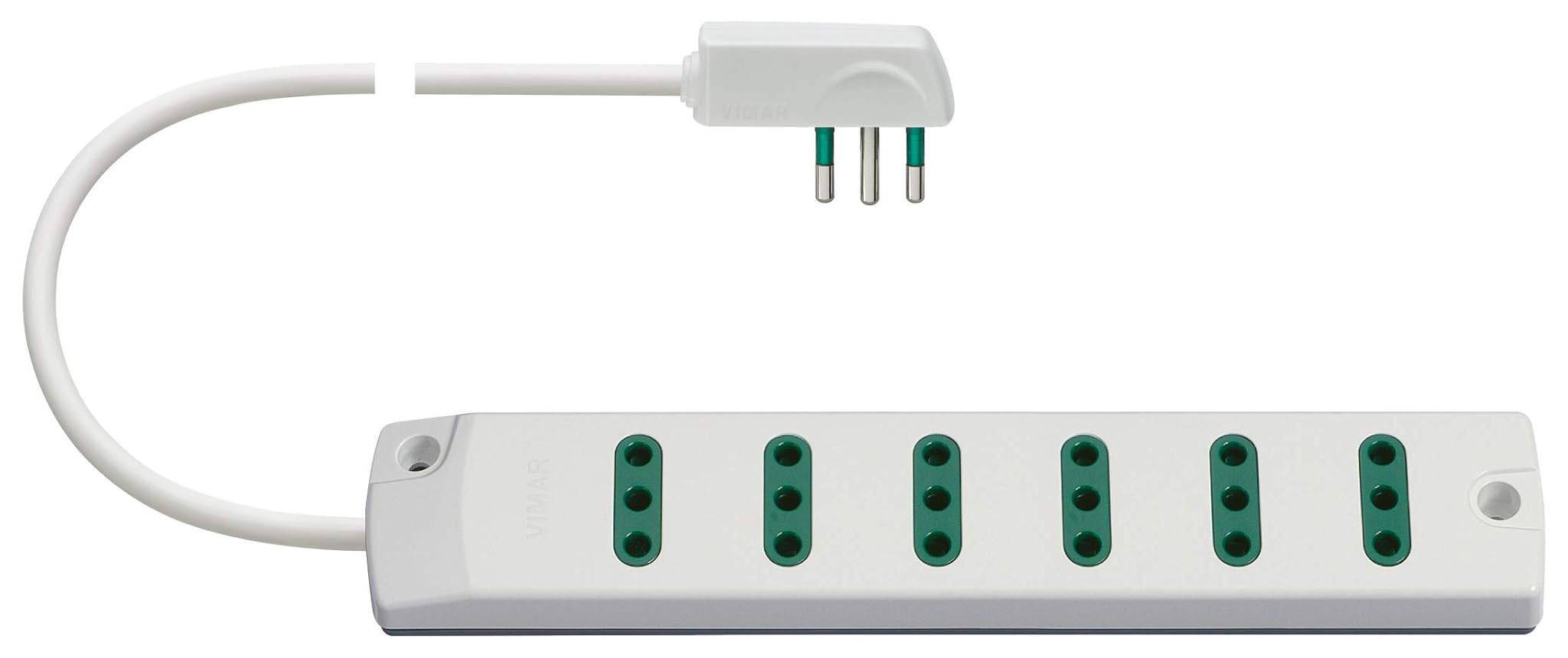 Vimar Fp00402.C.B Presa Multipla 6 Uscite, Bianco