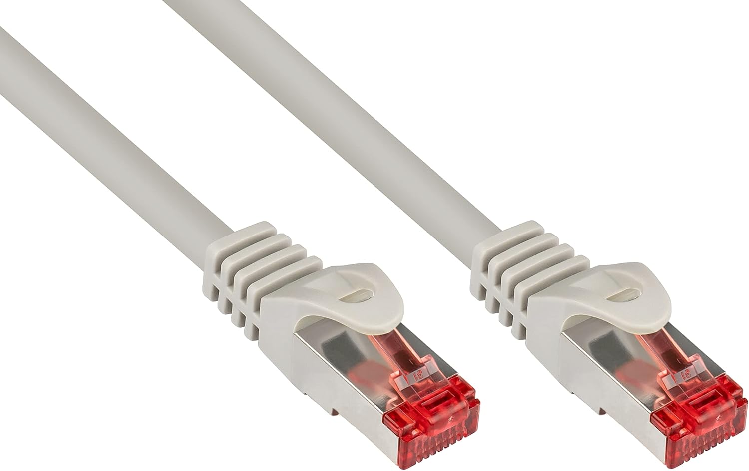 ALCASA Elektronik Cavo Ethernet 50 m, Beige - immagine 1