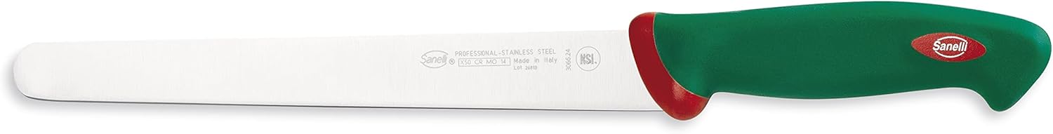 Sanelli Premana Coltello Prosciutto 24cm, Verde - immagine 1