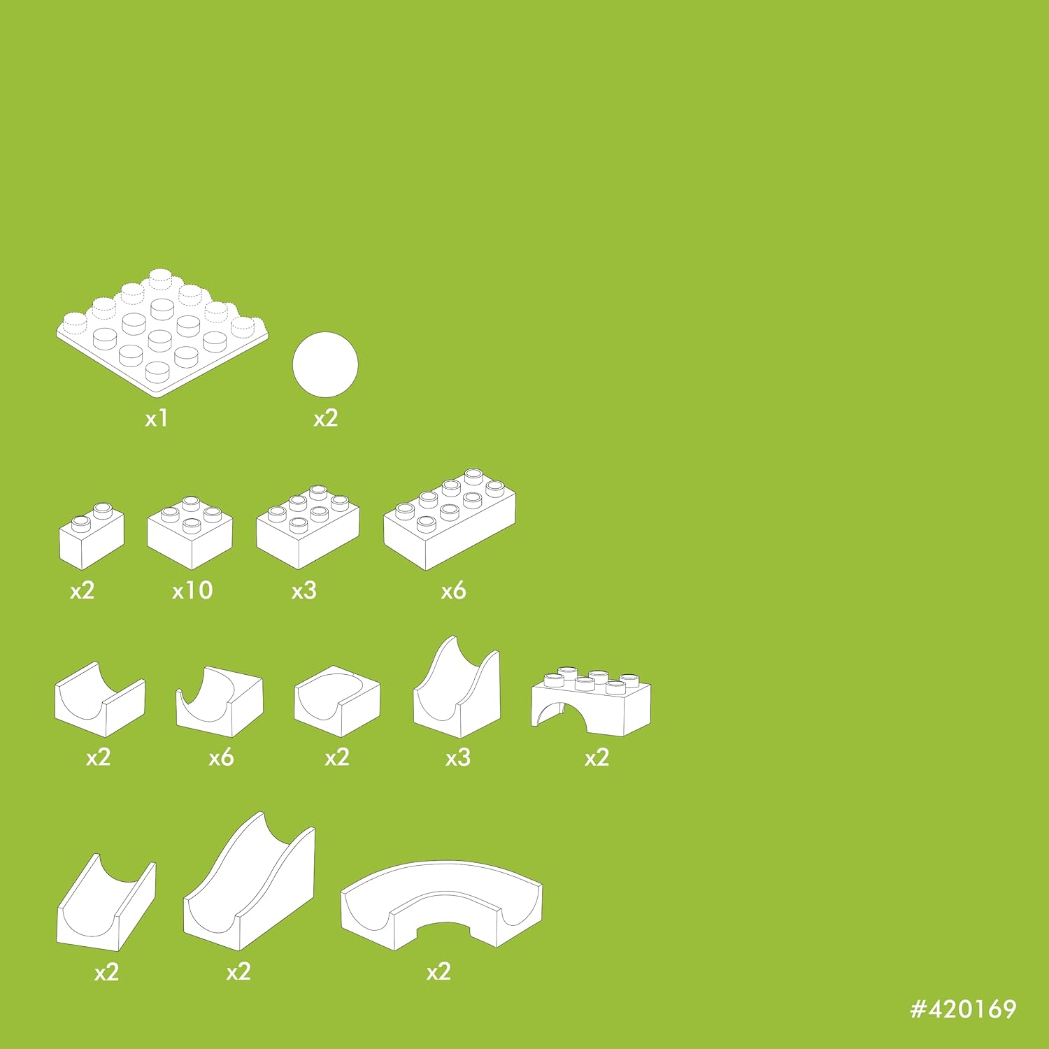 Hubelino- Pista per palloni, 45 Teile, 420169 - immagine 5