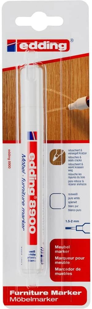 Edding 8900 Marcatore per Restauro Mobili, Bianco - immagine 1