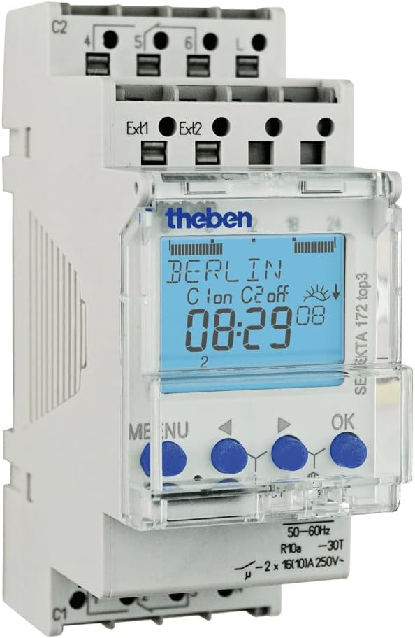 SELEKTA 172 TOP3 INTERRUTTORE ORARIO ASTRONOMICO CON PROGRAMMA SETTIMANALE - immagine 1