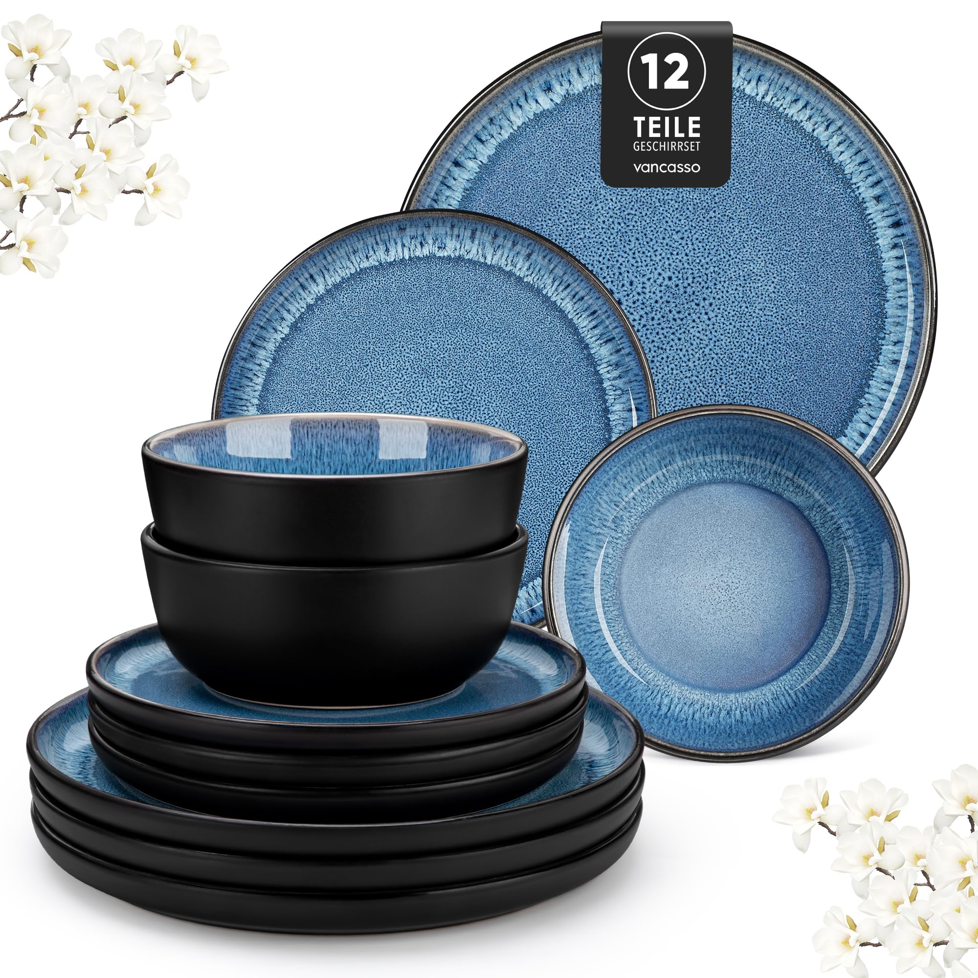 Vancasso PLAYA Servizio Piatti 12 Pezzi per 4 Persone