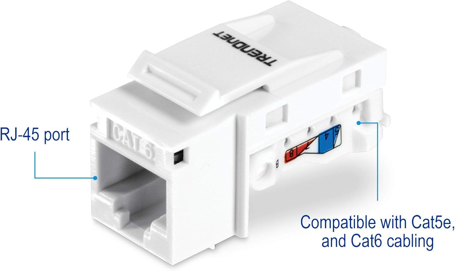 Trendnet Jack Keystone Cat6 (25 pezzi) - immagine 5