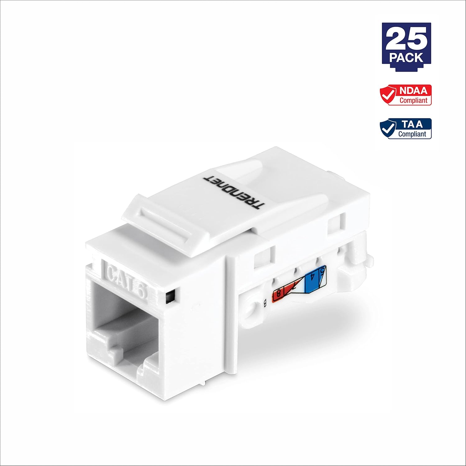 Trendnet Jack Keystone Cat6 (25 pezzi) - immagine 8