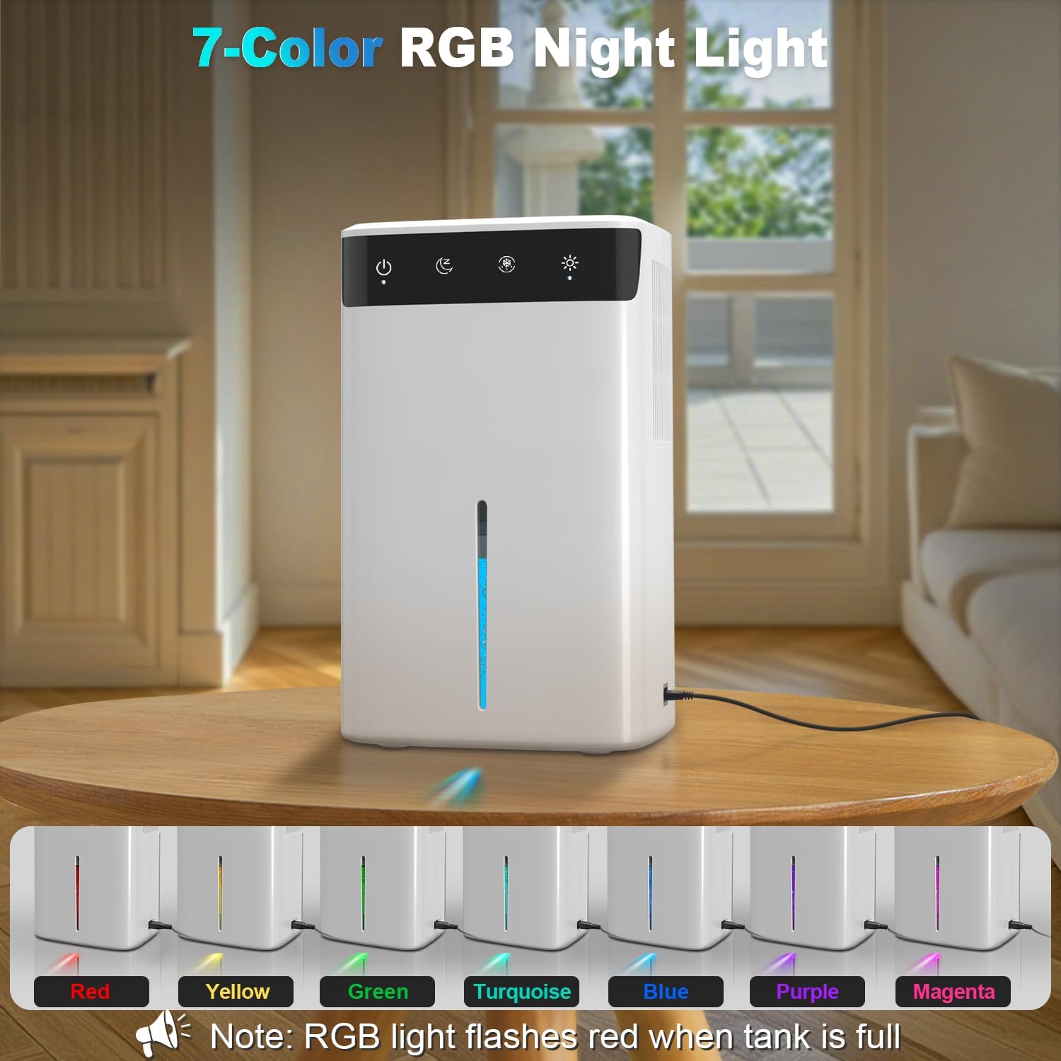 Deumidificatore Elettrico 2.6L Silenzioso per Casa - immagine 7