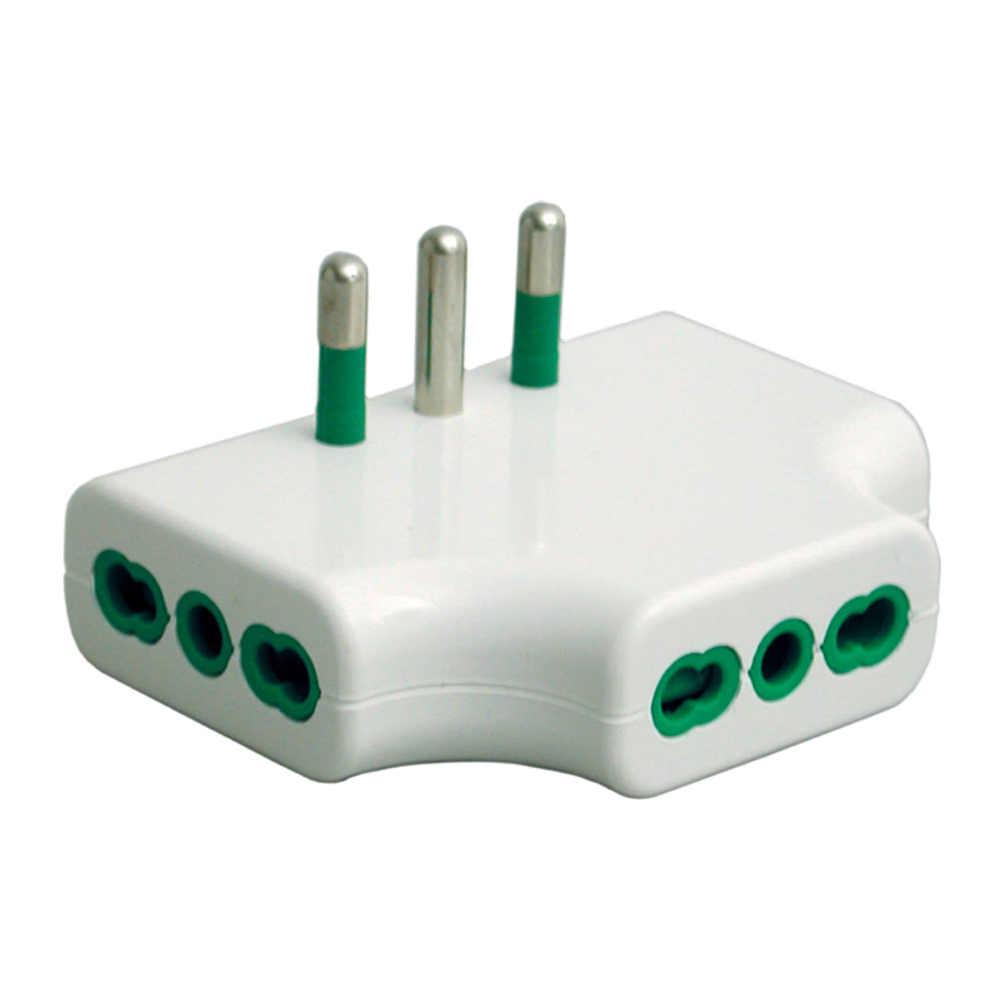 Fanton 82220 Adattatore Presa Tripla Piatta Salvaspazio