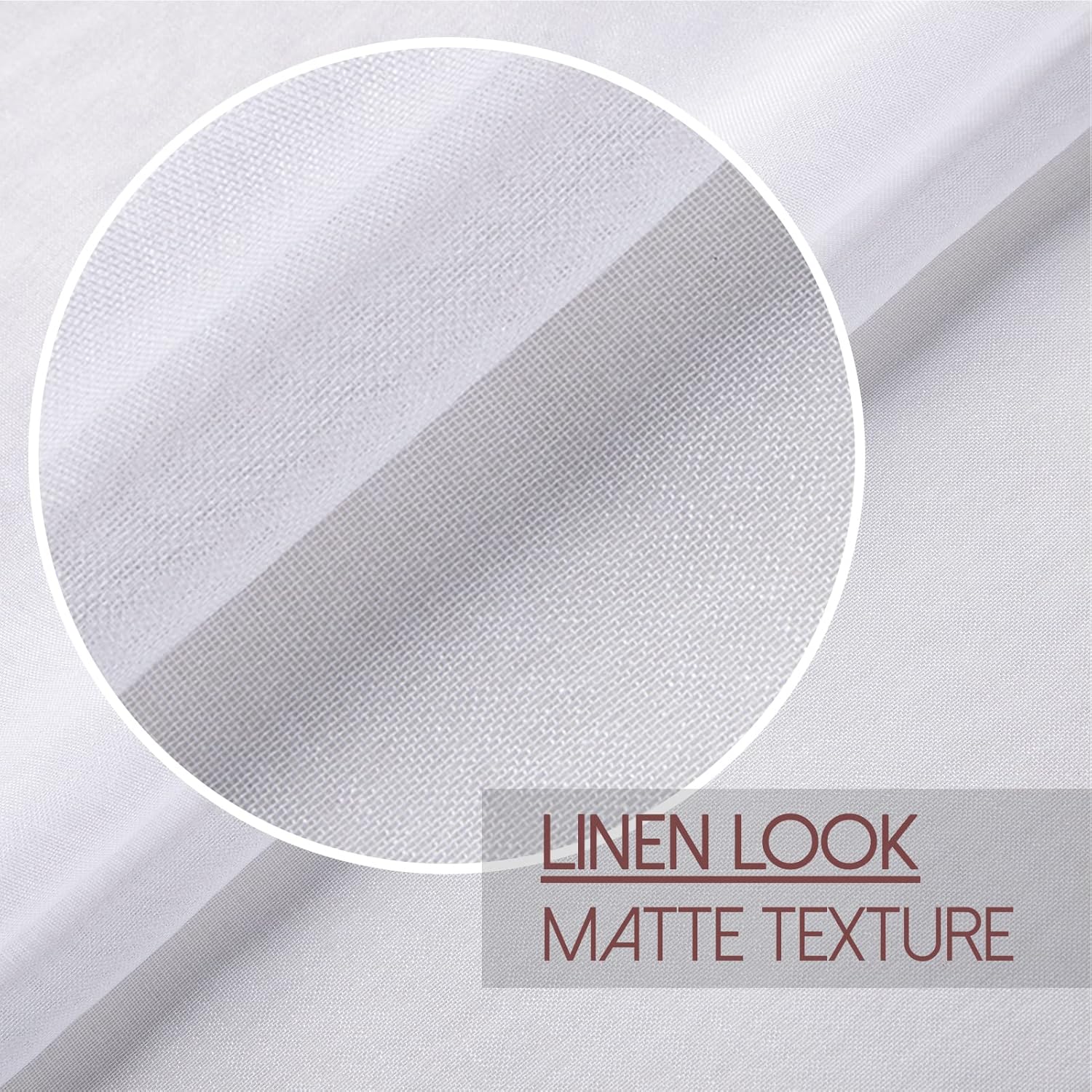 Mrtrees Tende Voile Semi Trasparenti 2 Pezzi 140x280 CM - immagine 3