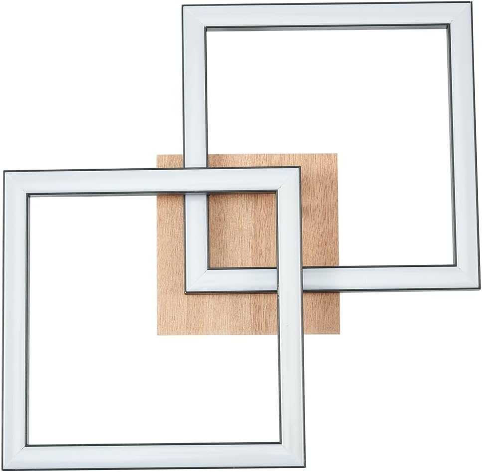 Cbjktx Plafoniera LED Soffitto Nera - Legno 24W - immagine 9