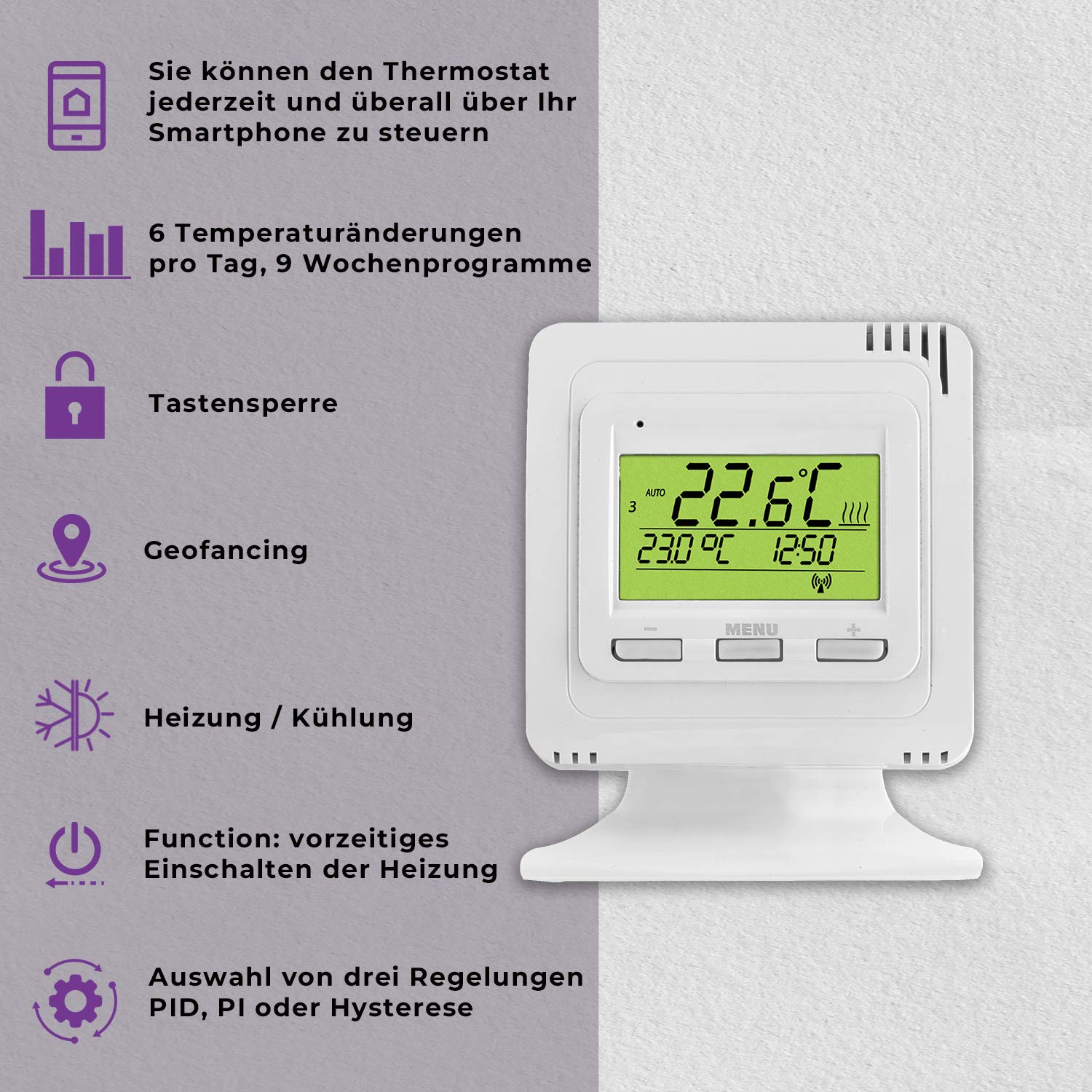 Termostato WiFi con modulo WiFi - immagine 2