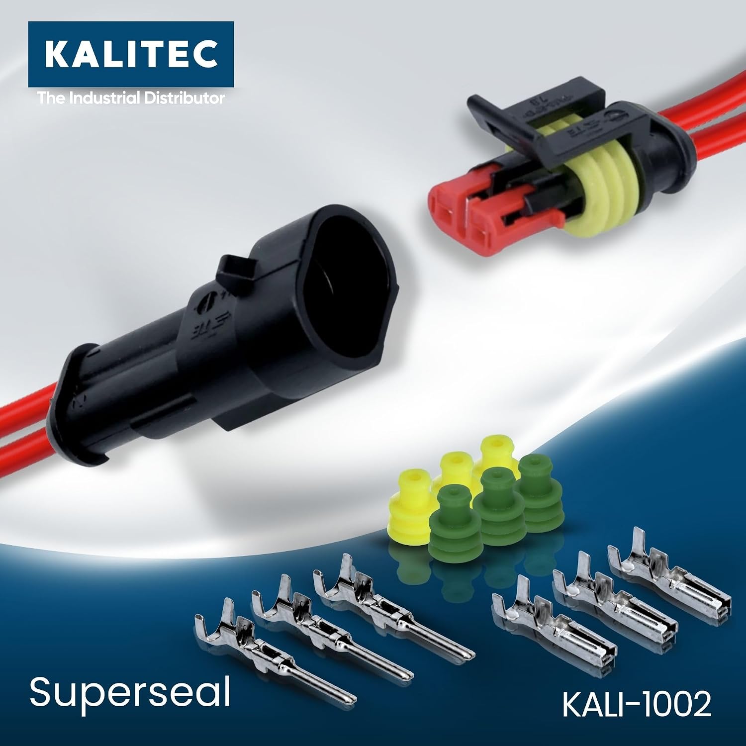 Kalitec KALI-1002 AMP Superseal Set 2 poli I connettore automobilistico ...