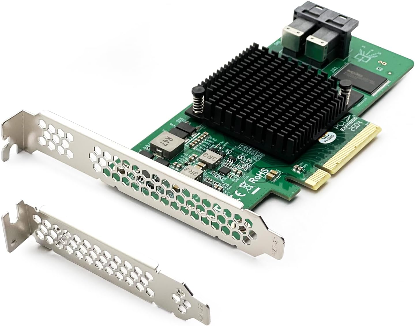 ipolex 12G PCI-E esterno SAS/SATA HBA RAID Controller Card, Broadcom ...