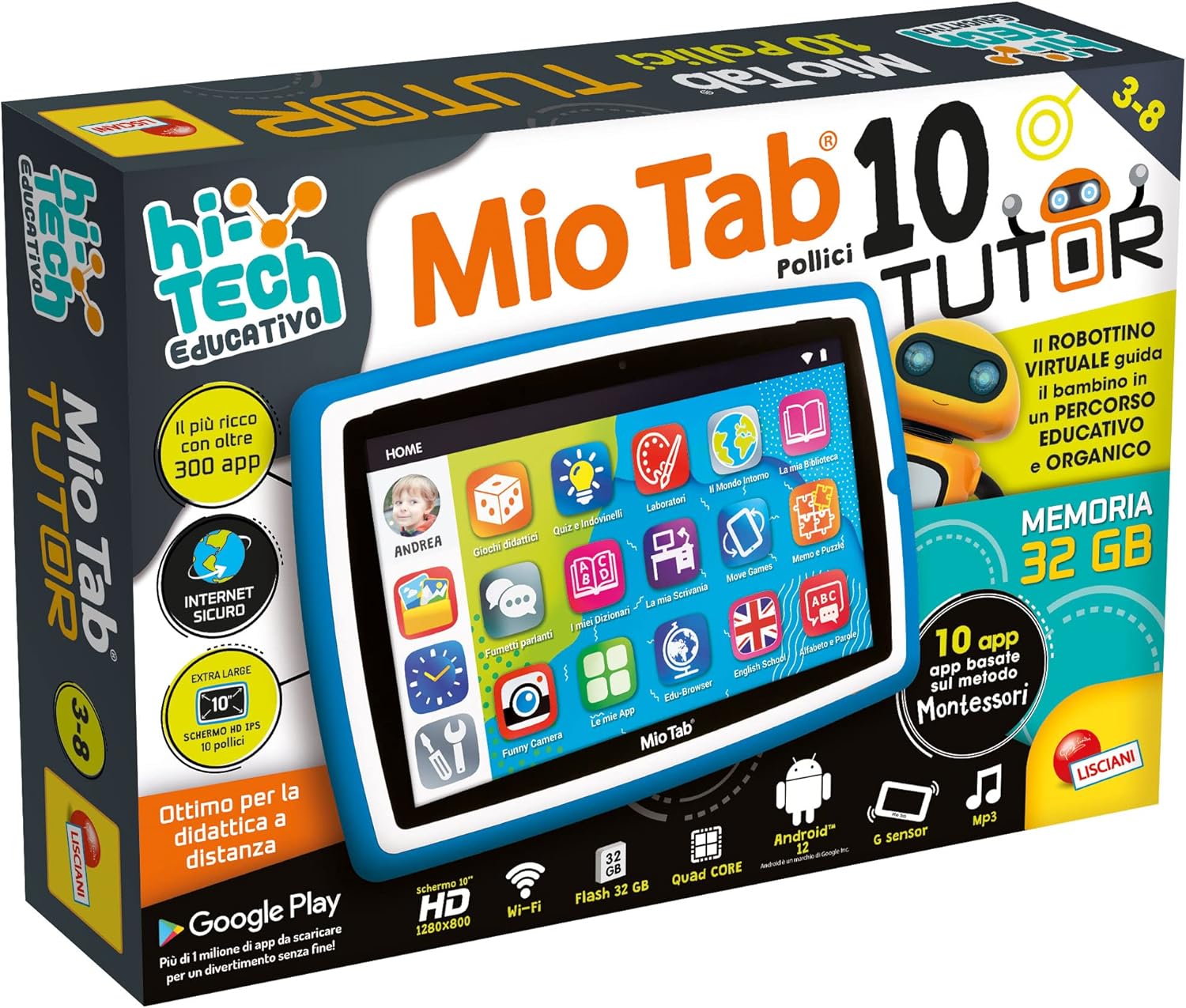 LISCIANI Mio Tab 10" Tutor XL 2022 - Multicolore - immagine 2