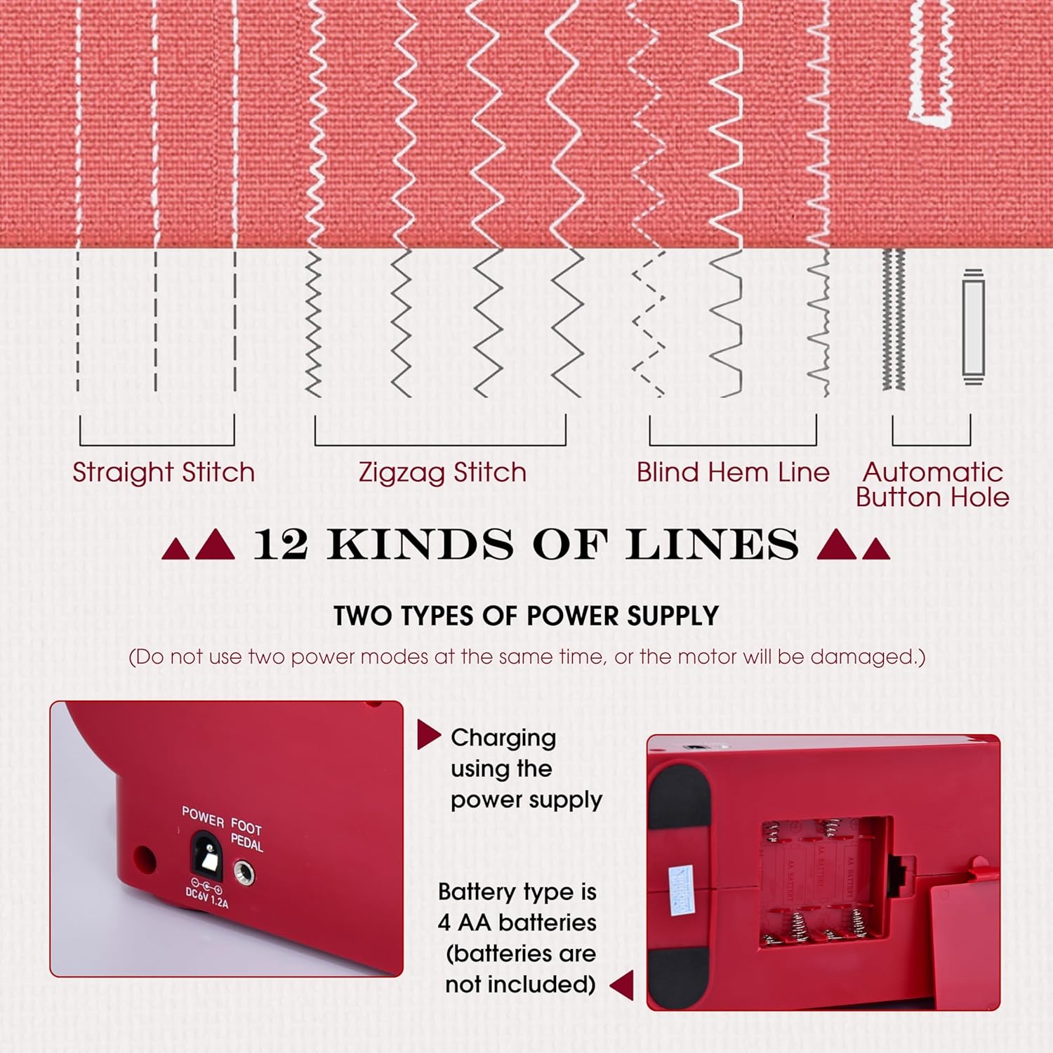 Mini Macchina da Cucire Compatta per Principianti - immagine 4