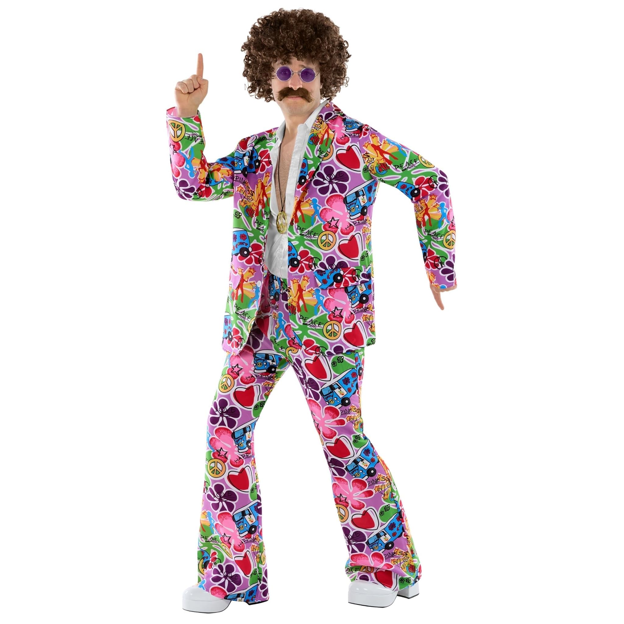 Fun Shack Costume Hippie Uomo M