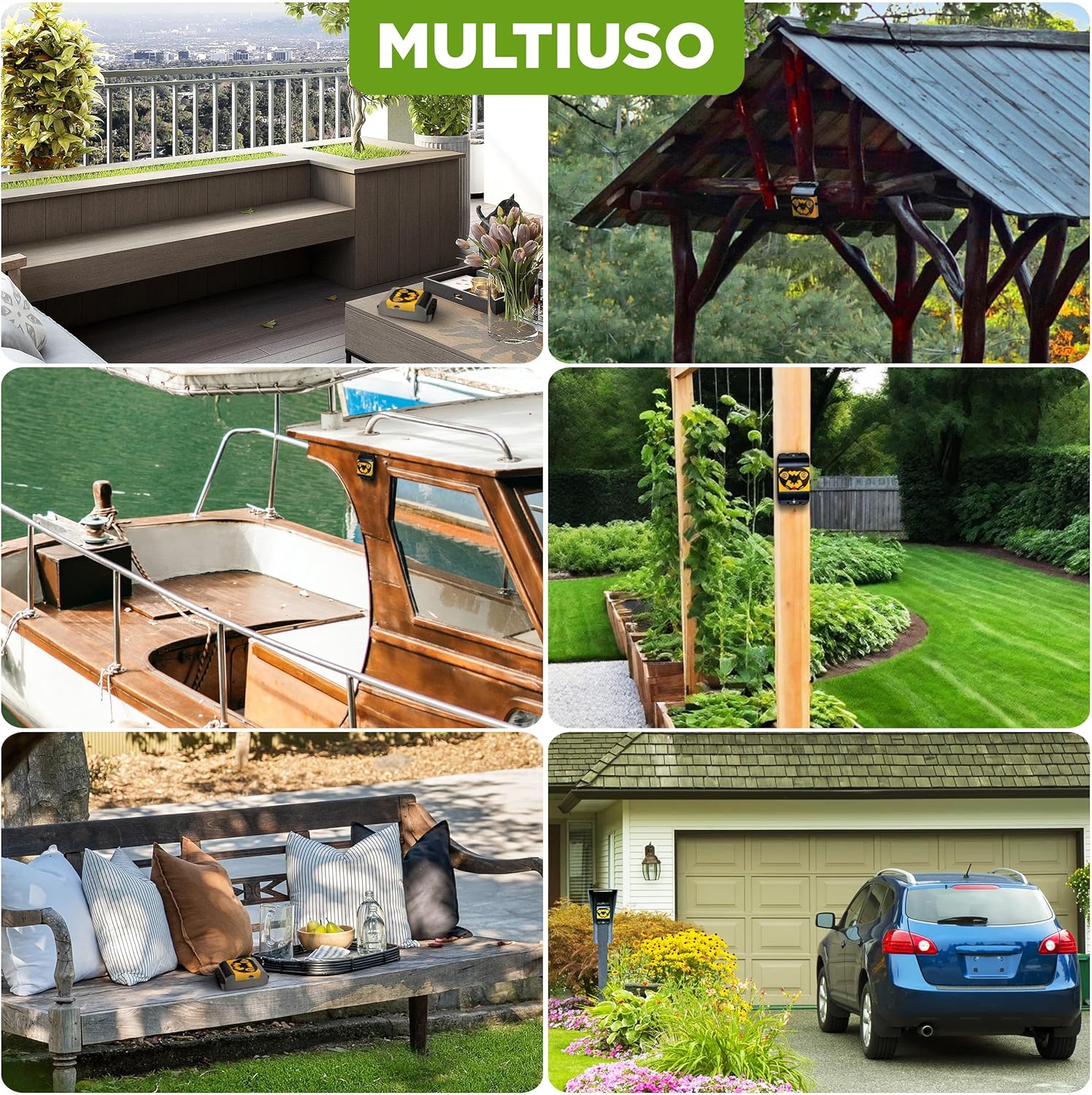 ISOTRONIC Deterrente per Uccelli a Ultrasuoni (3 pezzi) - immagine 4