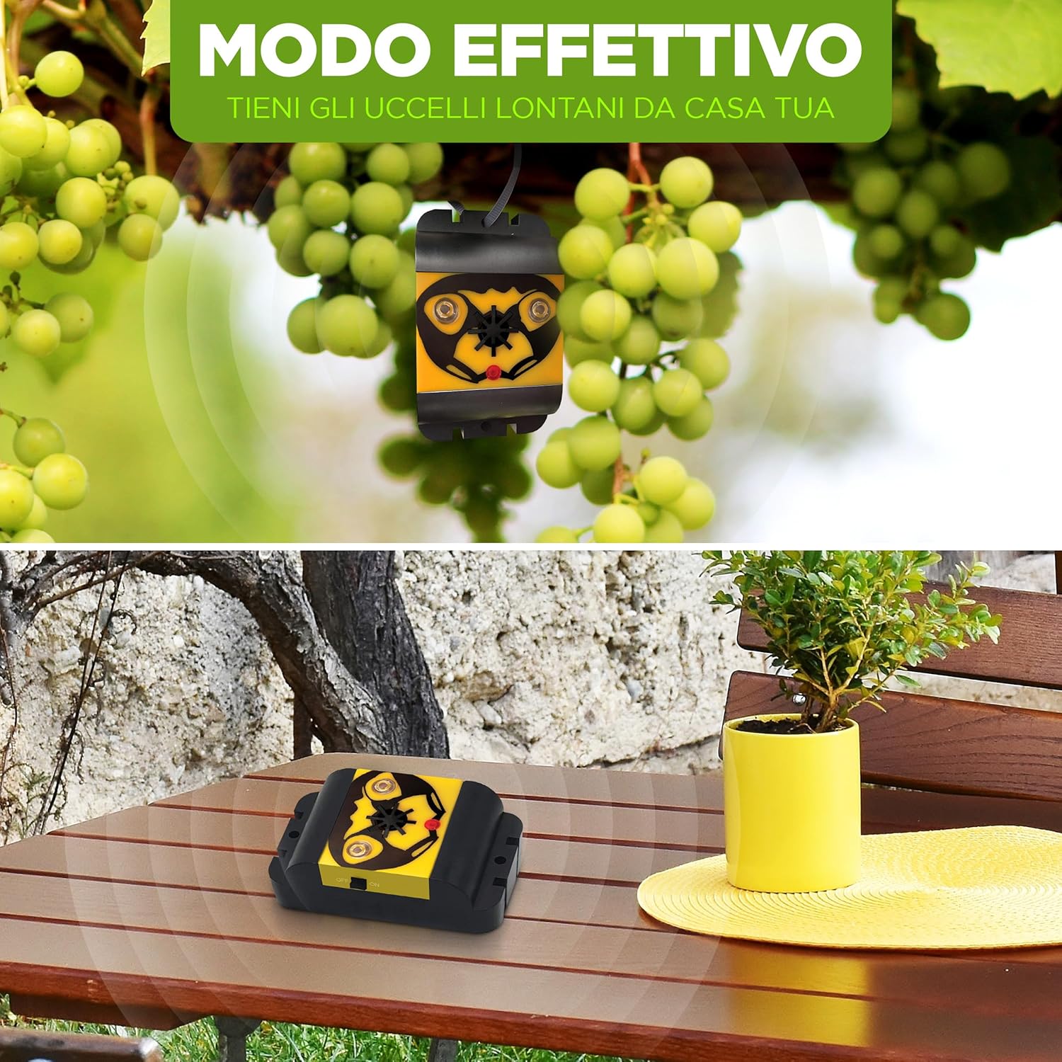 ISOTRONIC Deterrente per Uccelli a Ultrasuoni (3 pezzi) - immagine 8