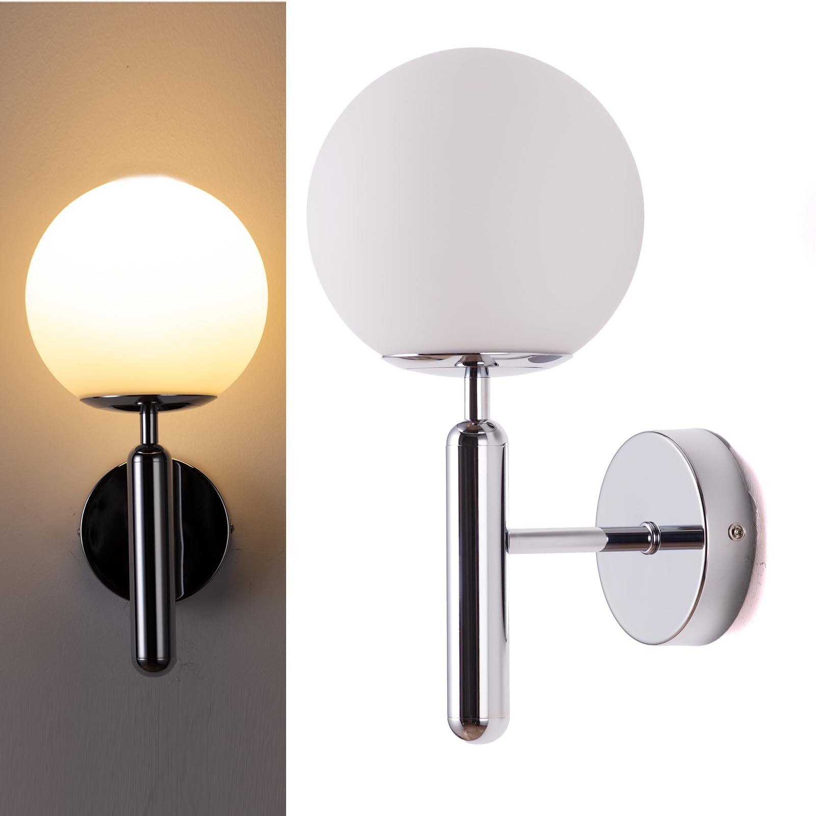 Alpinaluz Applique da Parete - Design Moderno, Cromato