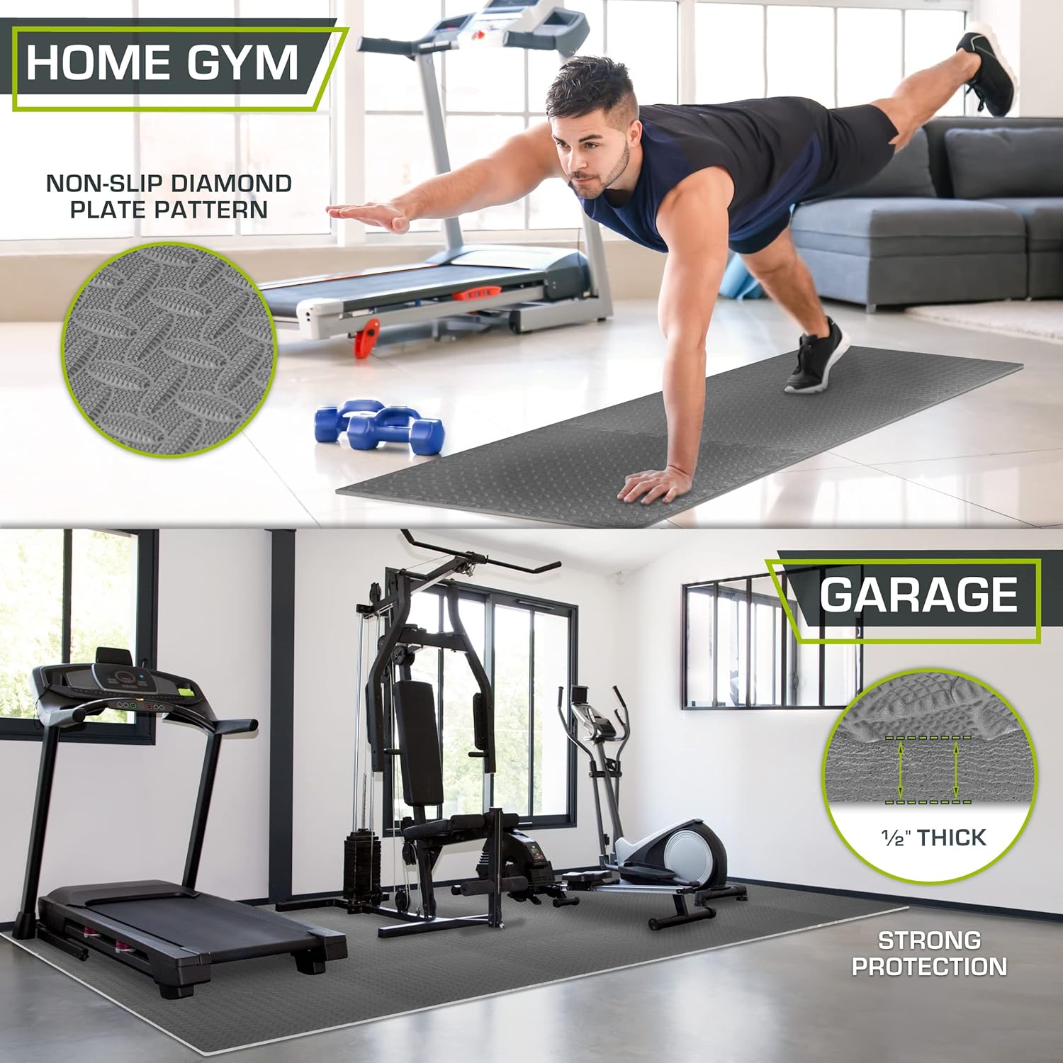 Prosourcefit Exercise Puzzle Mat - Piastrelle in Schiuma EVA - immagine 3