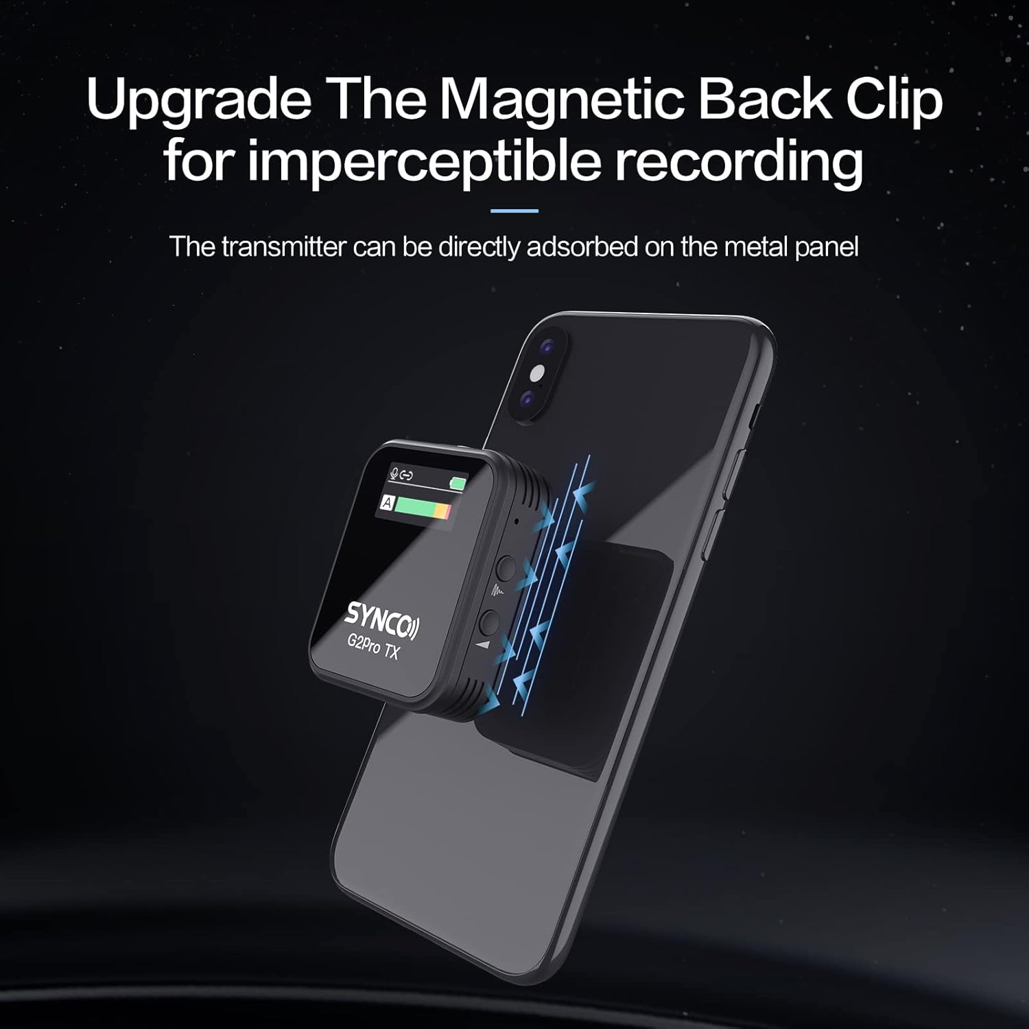 Synco G2 (A2) Pro - Microfono Lavalier Wireless 2.4 GHz - immagine 7