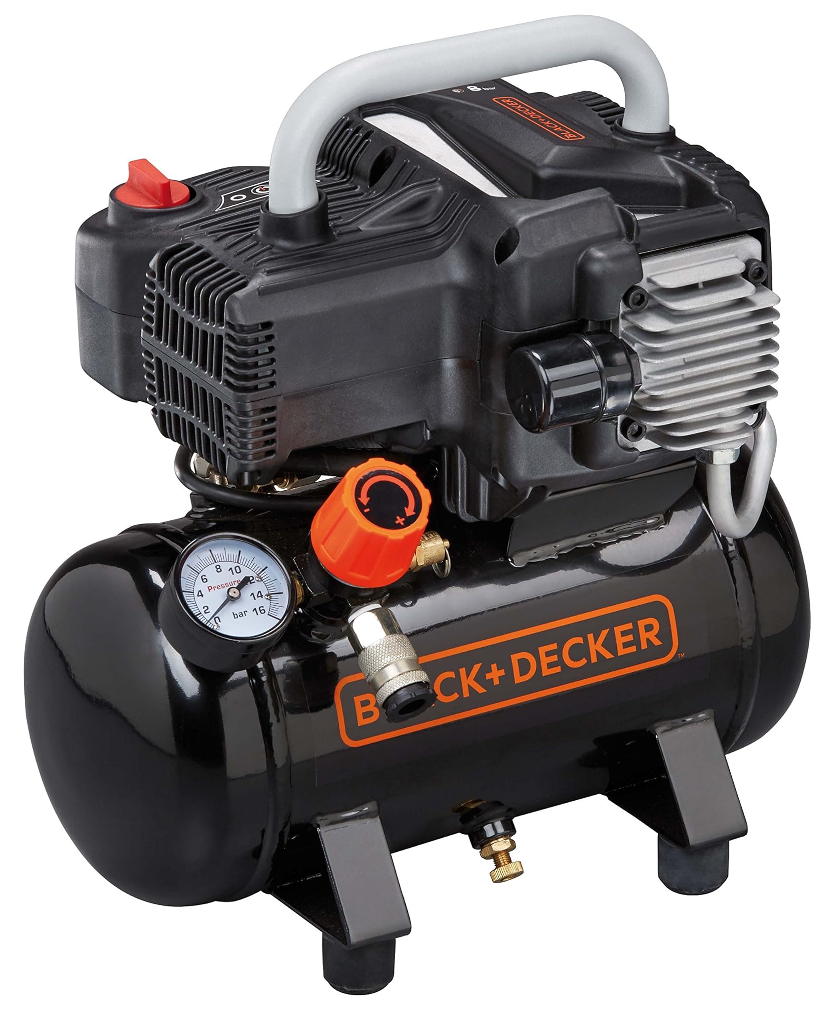 BLACK+DECKER NKBB304BND308 Compressore d'Aria, Nero