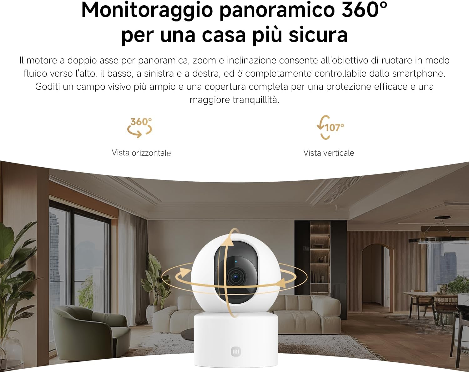 Xiaomi Smart Camera C201 - Telecamera HD 1080p - immagine 8