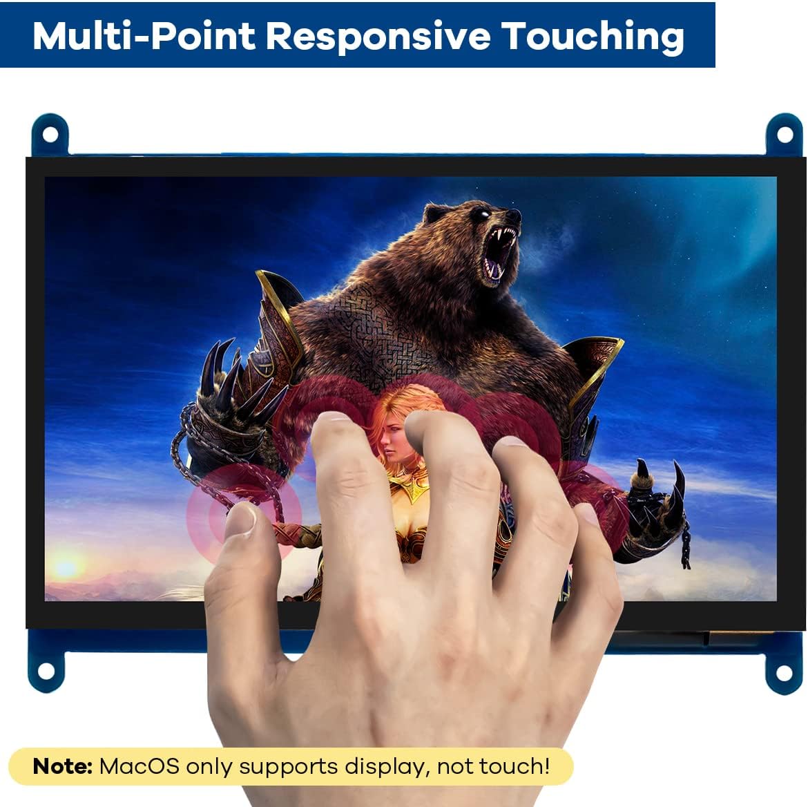 Lafvin 7 pollici IPS LCD Touch Screen 1024×600 - immagine 2