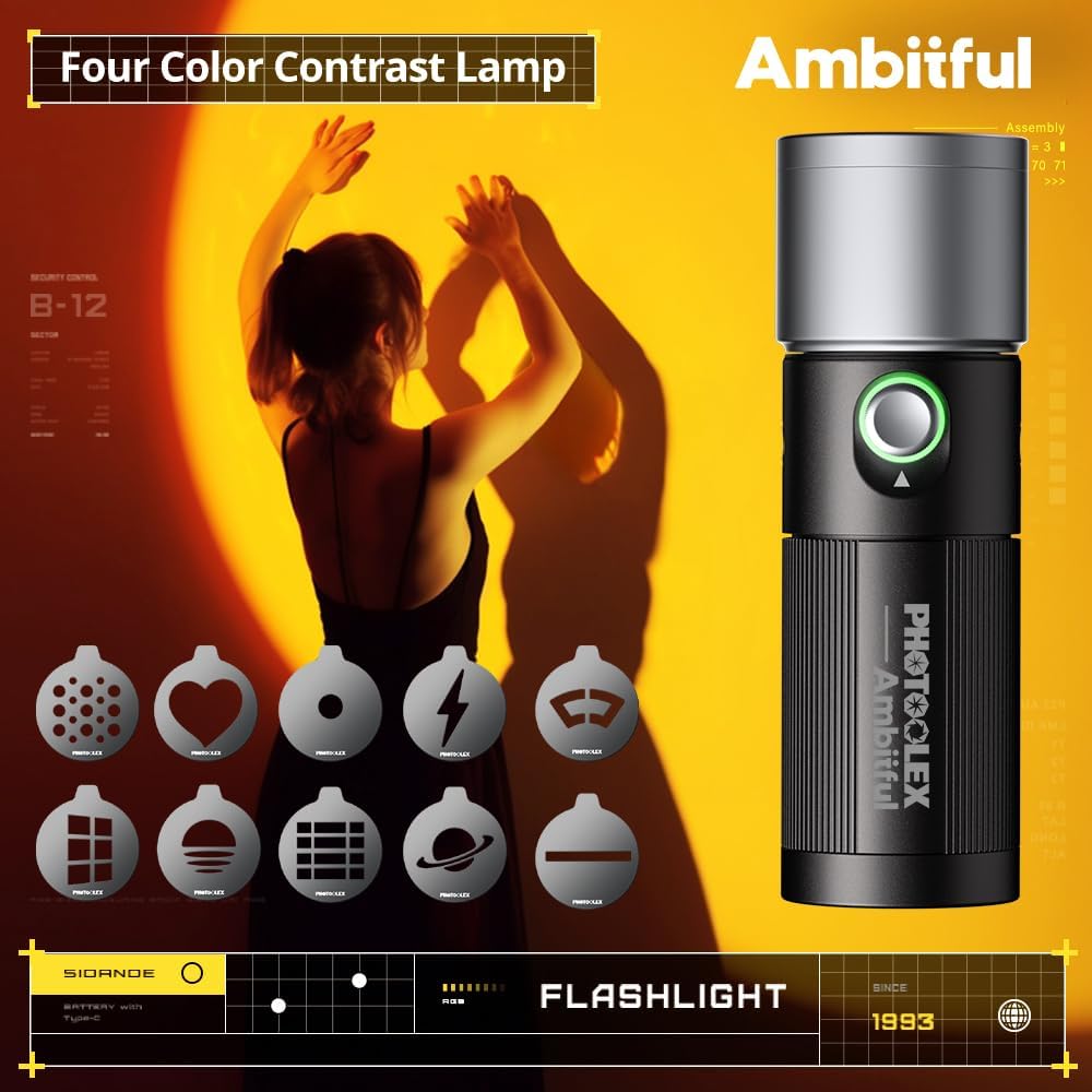 AMBITFUL Torcia LED Portatile per Fotografia 8400 mAh - immagine 2