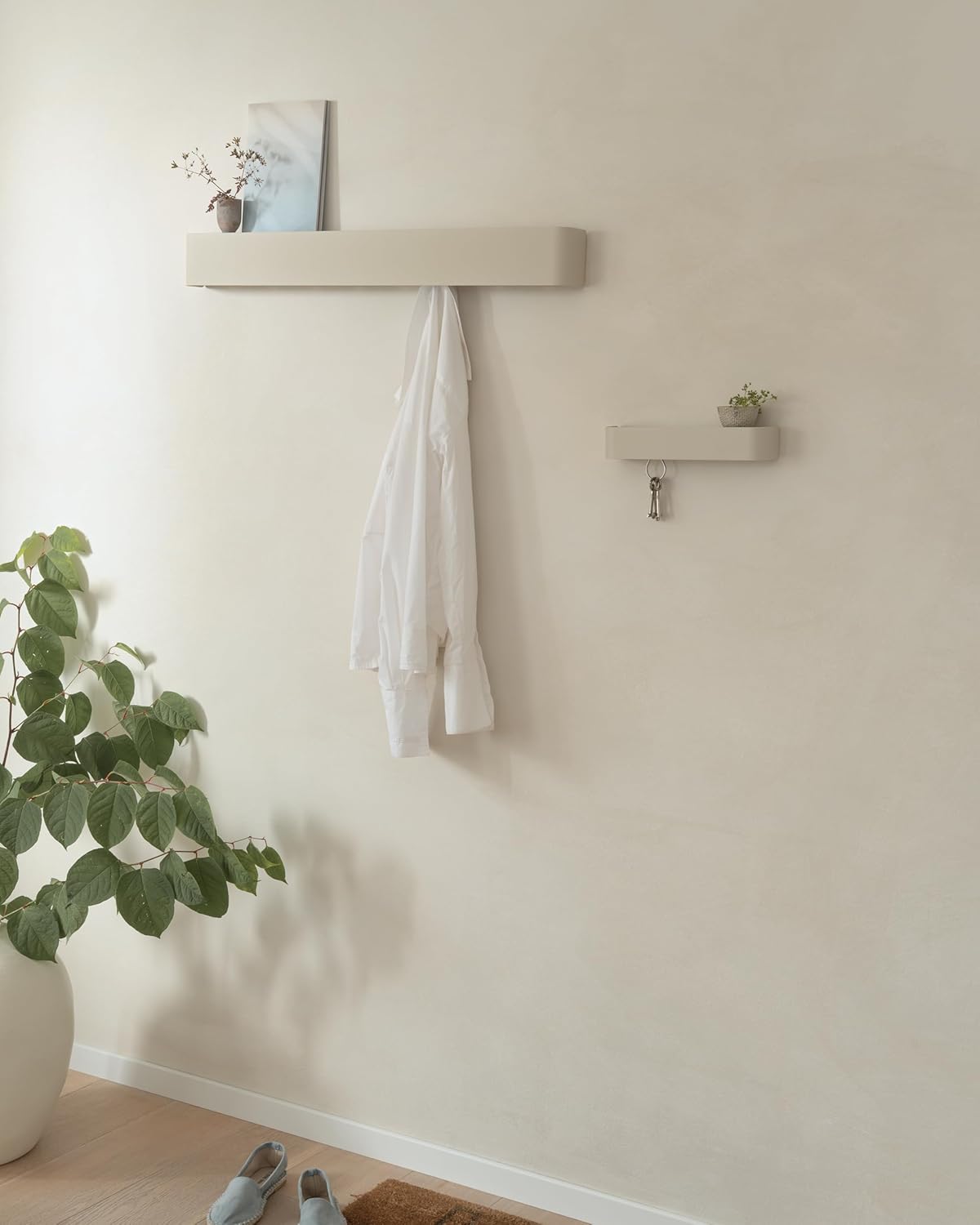 Kazai.® Appendiabiti da Parete Design 'Tone', Taupe - immagine 4