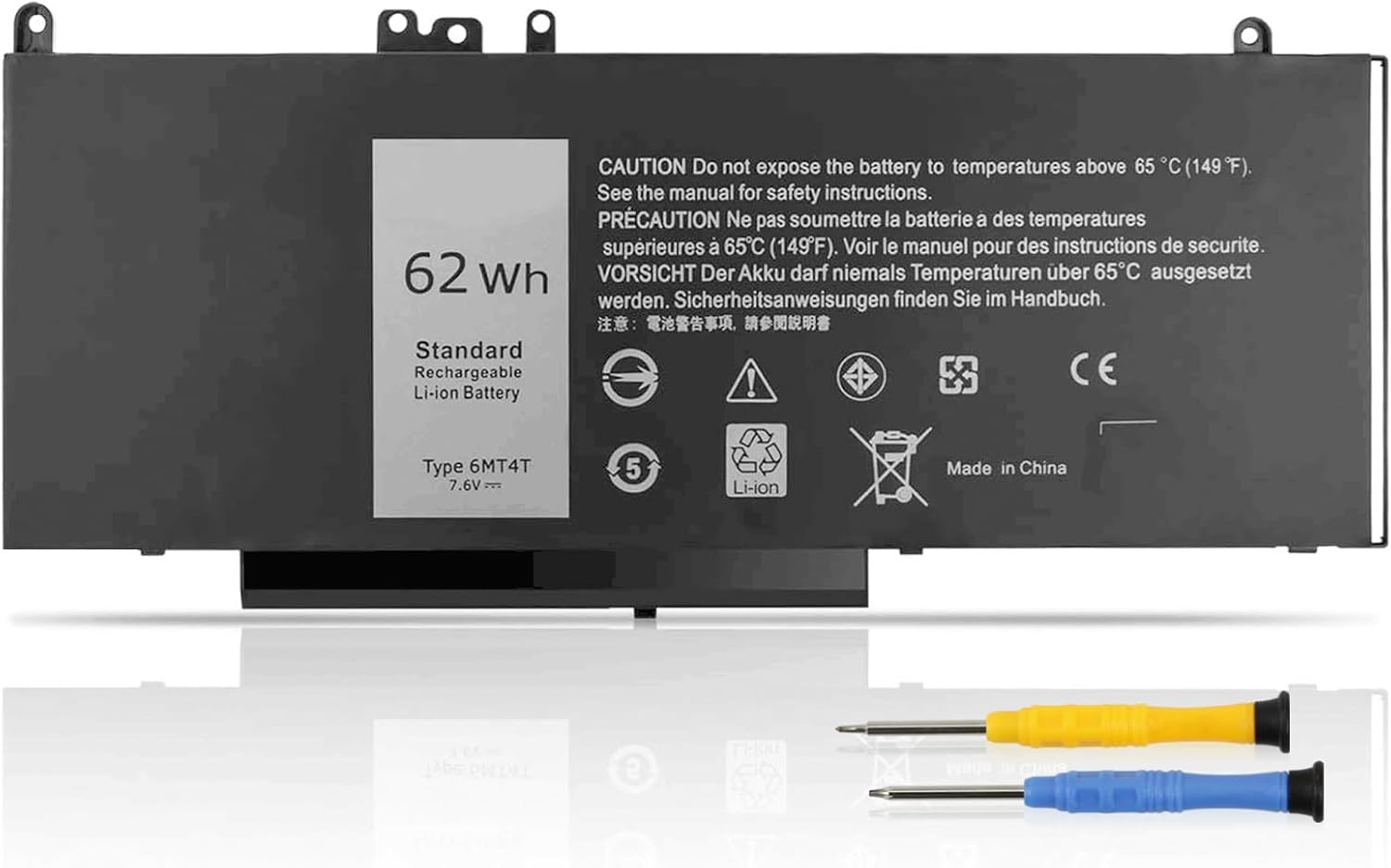 6MT4T Batteria 62WH per Dell Latitude E5470 E5570 - immagine 1