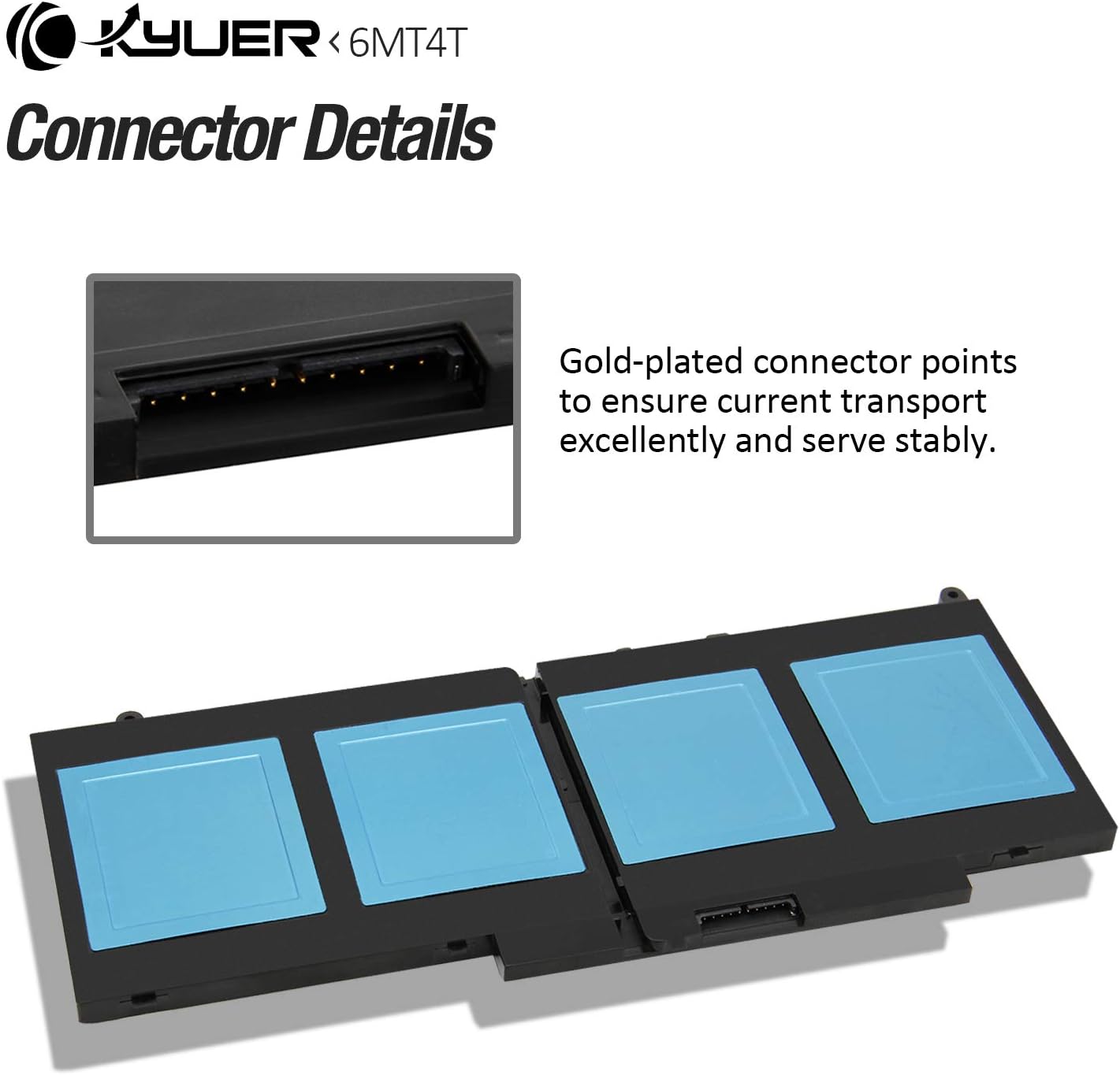 6MT4T Batteria 62WH per Dell Latitude E5470 E5570 - immagine 5