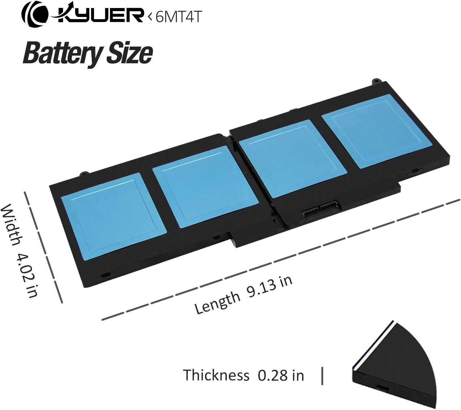 6MT4T Batteria 62WH per Dell Latitude E5470 E5570 - immagine 7