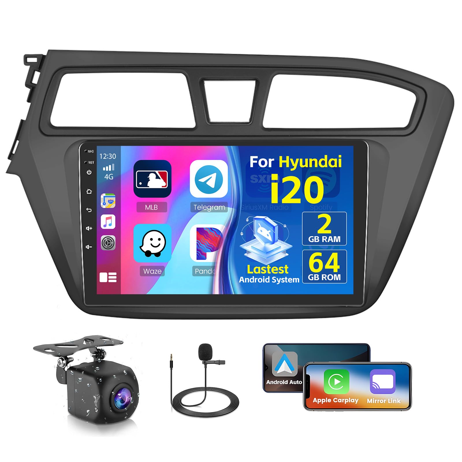 Inefala Radio Android 15 per Hyundai i20 2015-2018