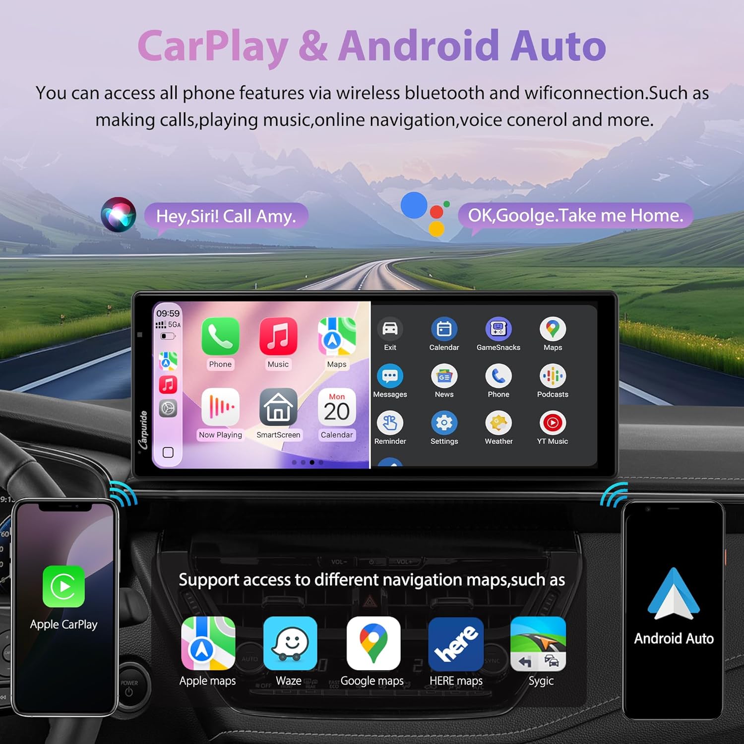 Carpuride W903S3 Display 9.3'' con CarPlay e Android Auto - immagine 5