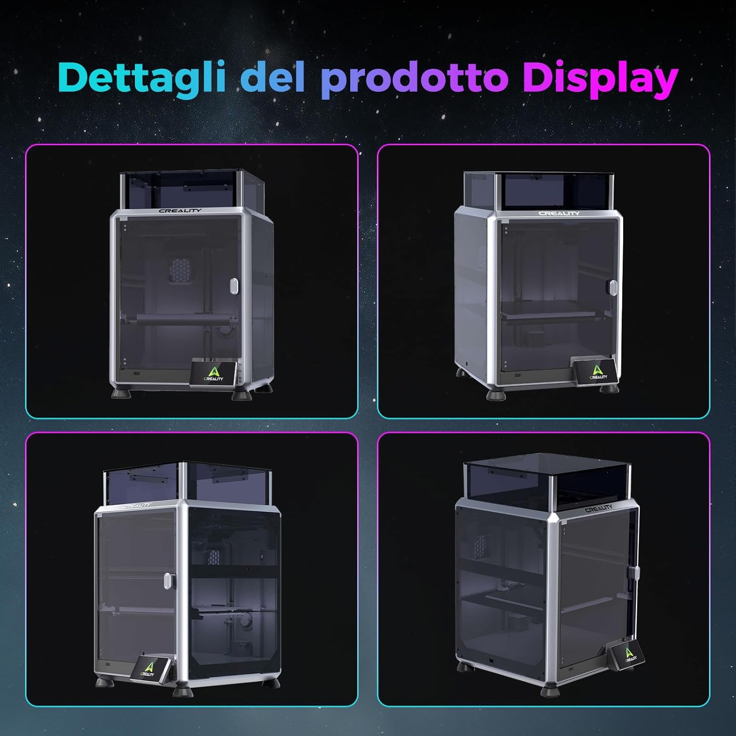 Creality Official Enclosure Trasparente K1 SE/K2 SE - immagine 8